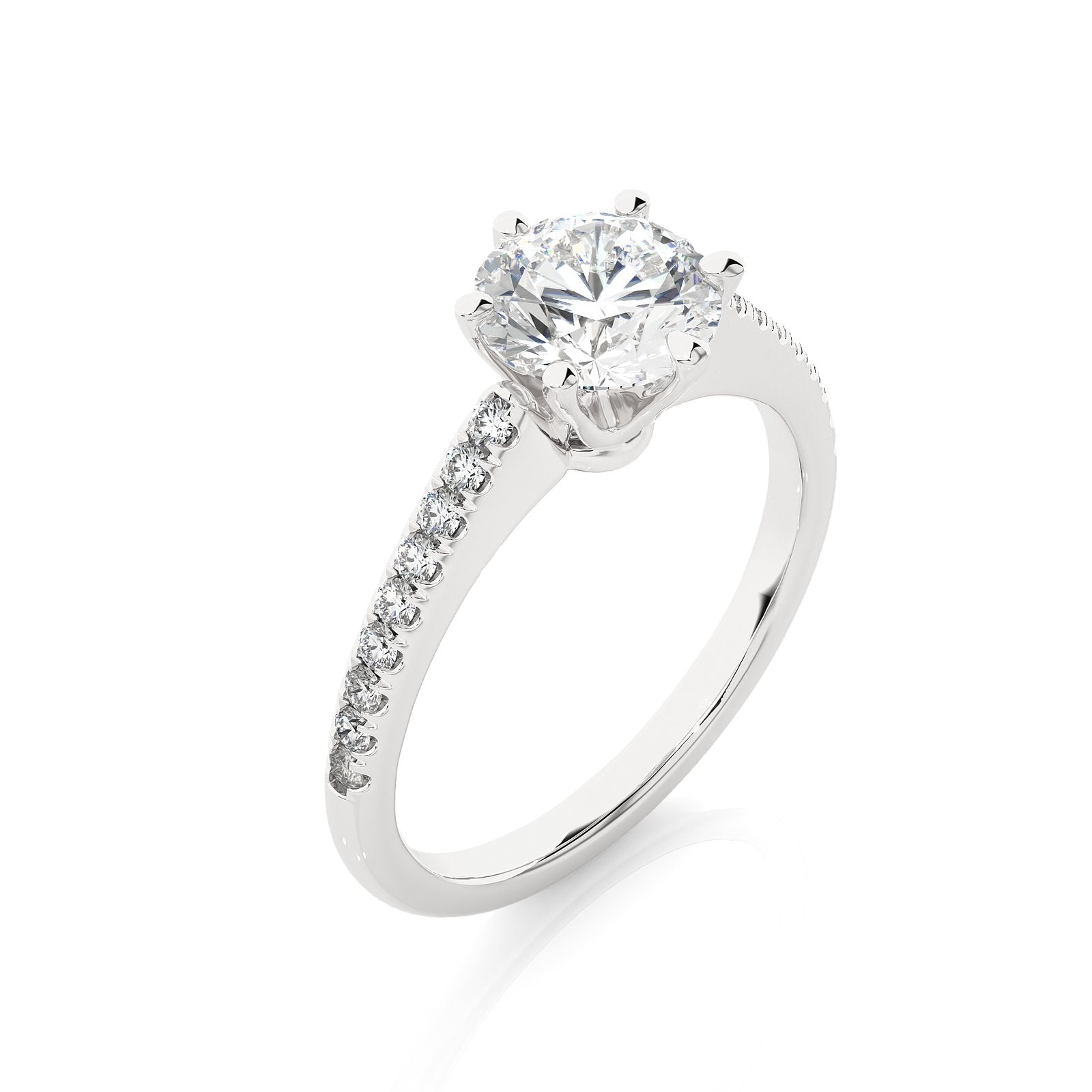Solitaire Ring RC_RD_150 - WG
