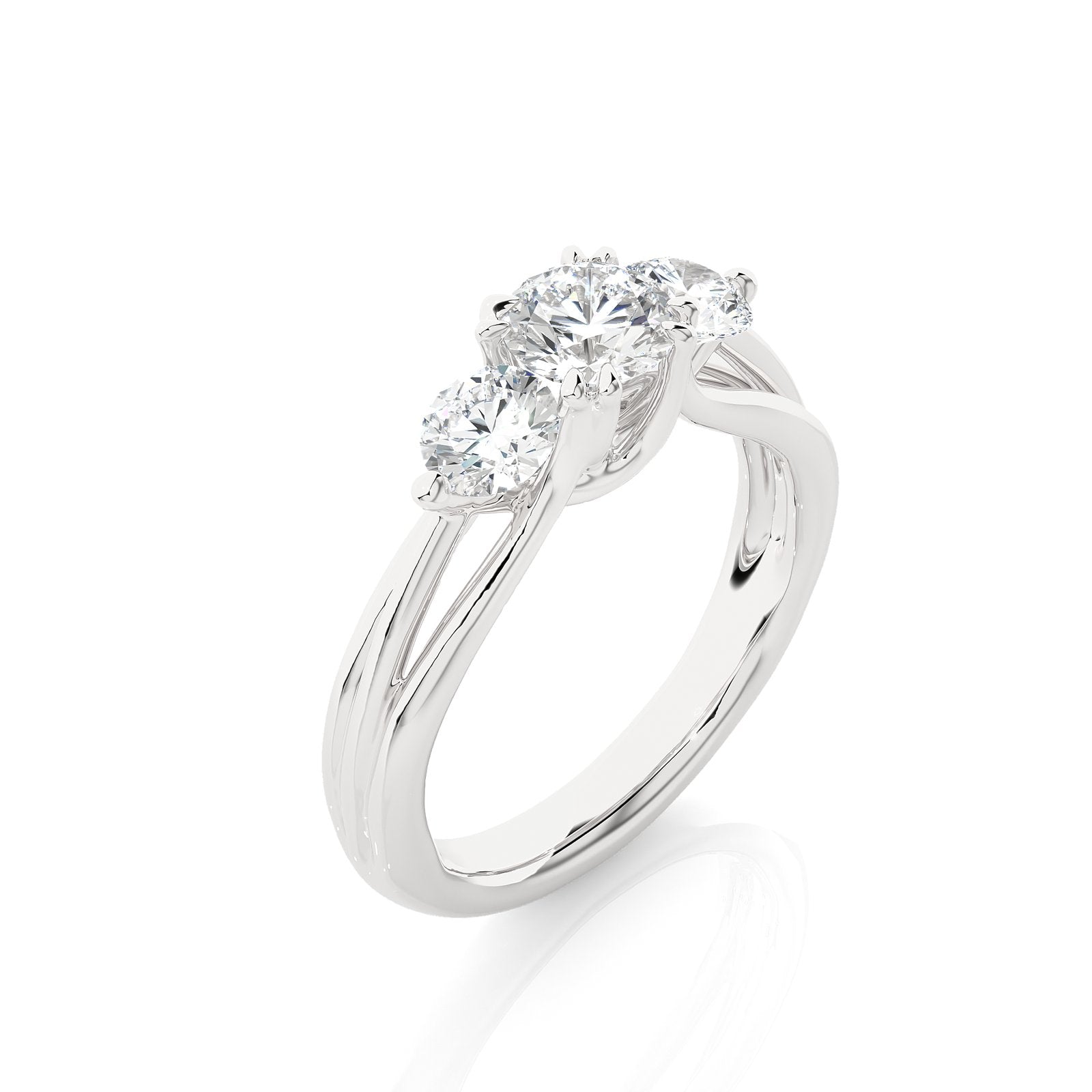 Solitaire Ring R3_RD_147 - WG