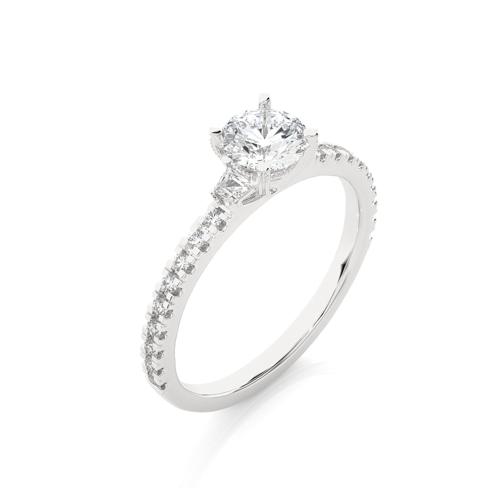 Solitaire Ring R3_RD_153 - WG