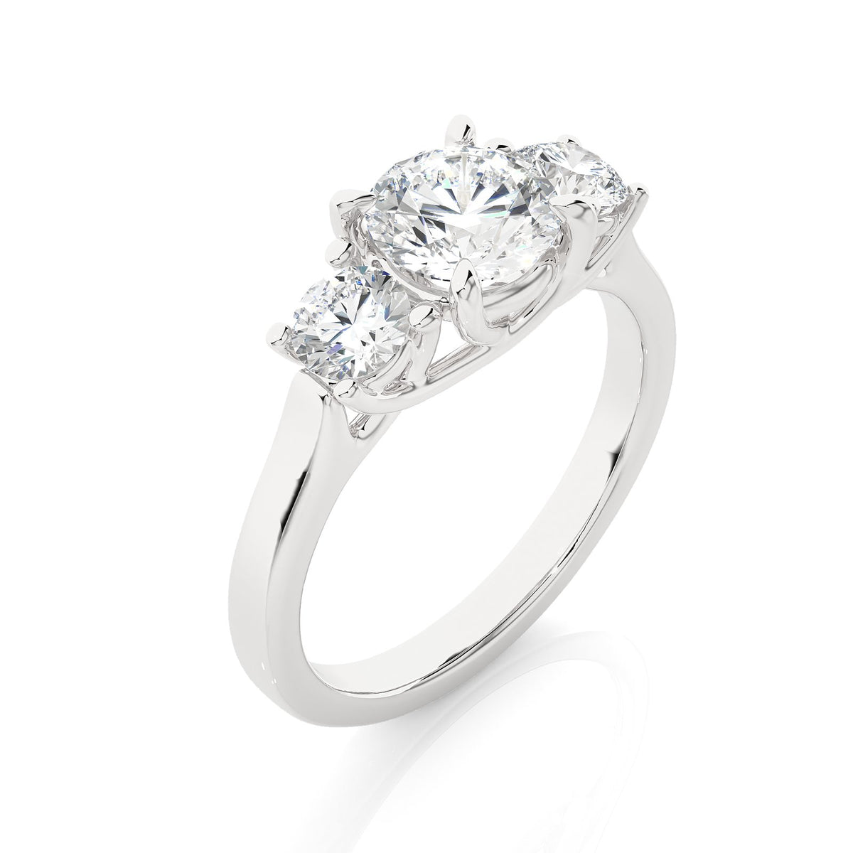 Solitaire Ring R3_RD_105 - WG