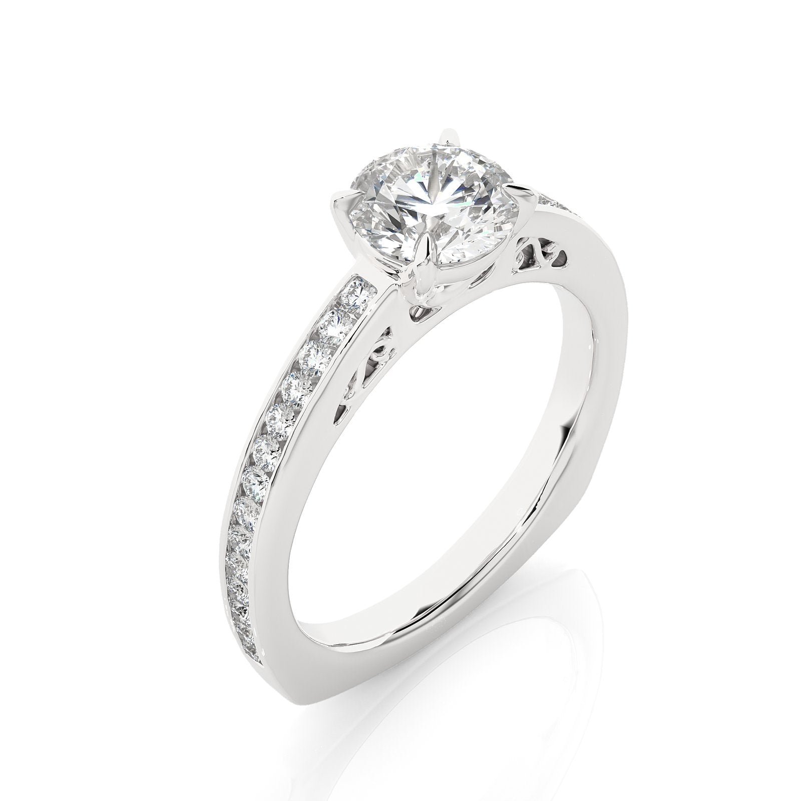 Solitaire Ring RC_CU_171 - WG
