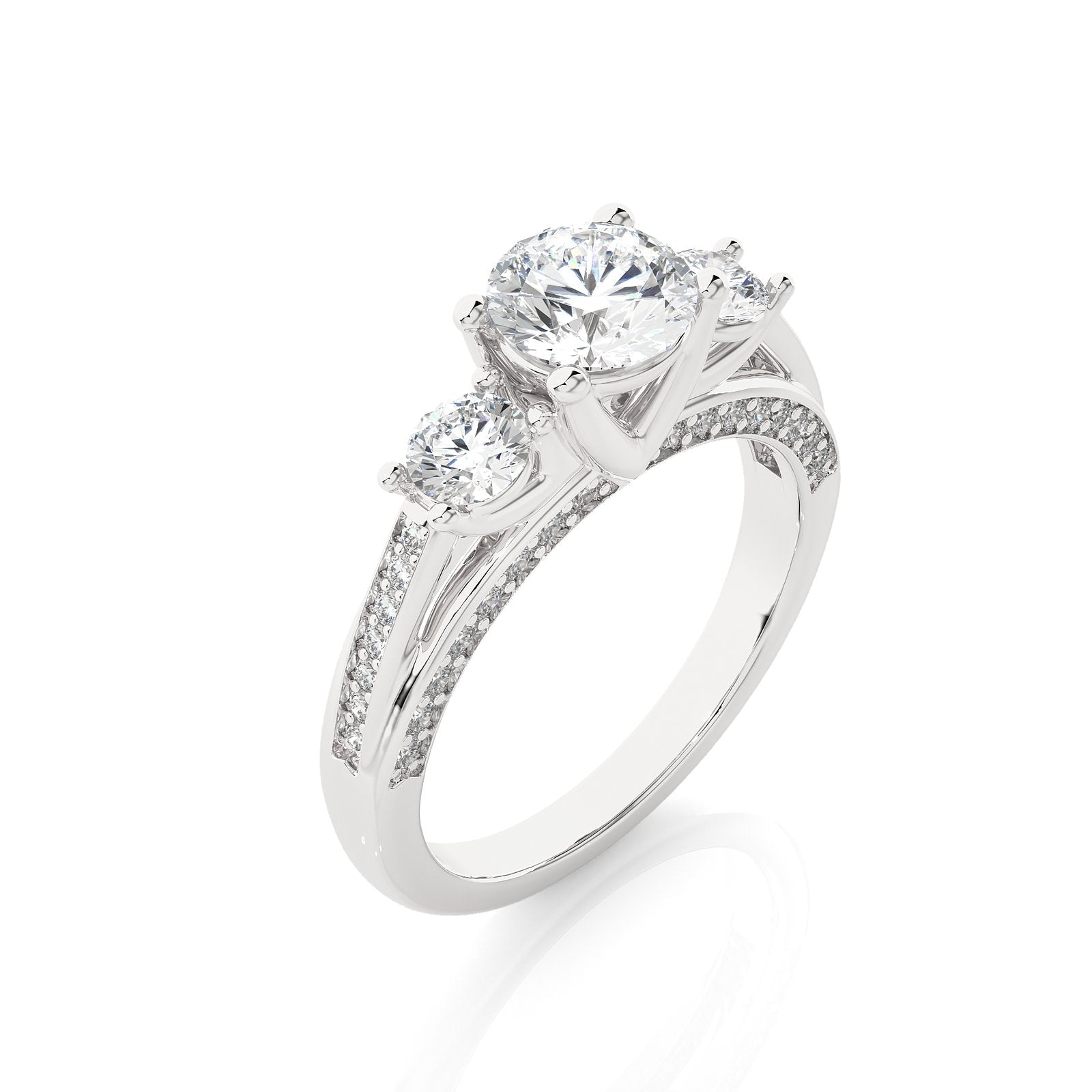 Solitaire Ring R3_RD_139 - WG