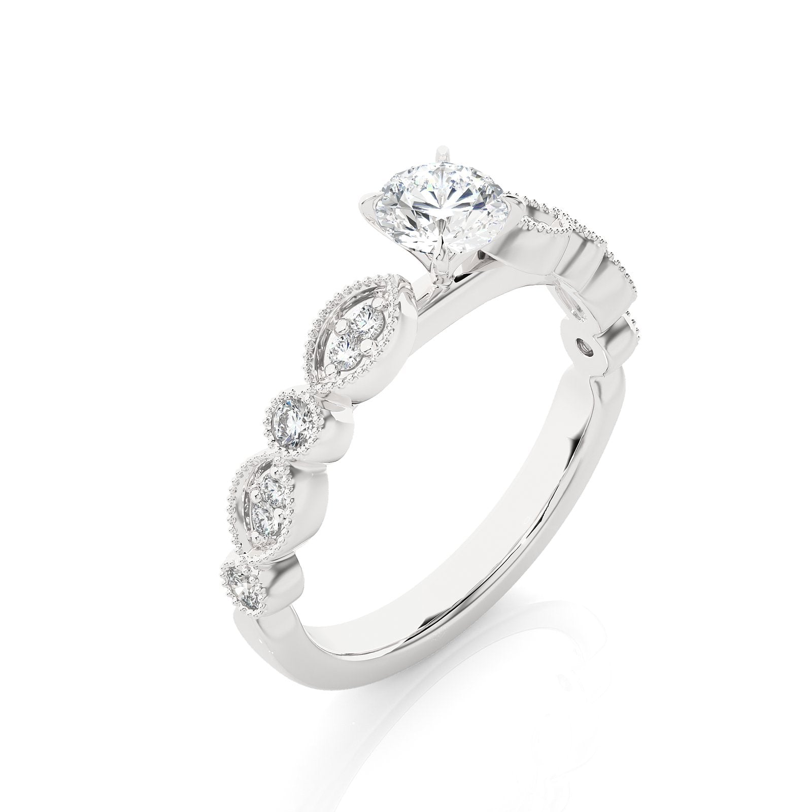 Solitaire Ring RV_RD_100 - WG