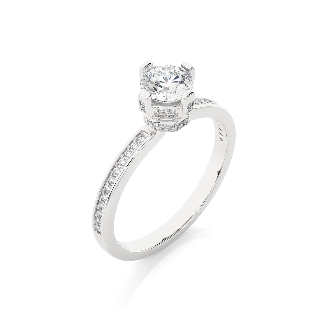 Solitaire Ring RC_RD_232 - WG