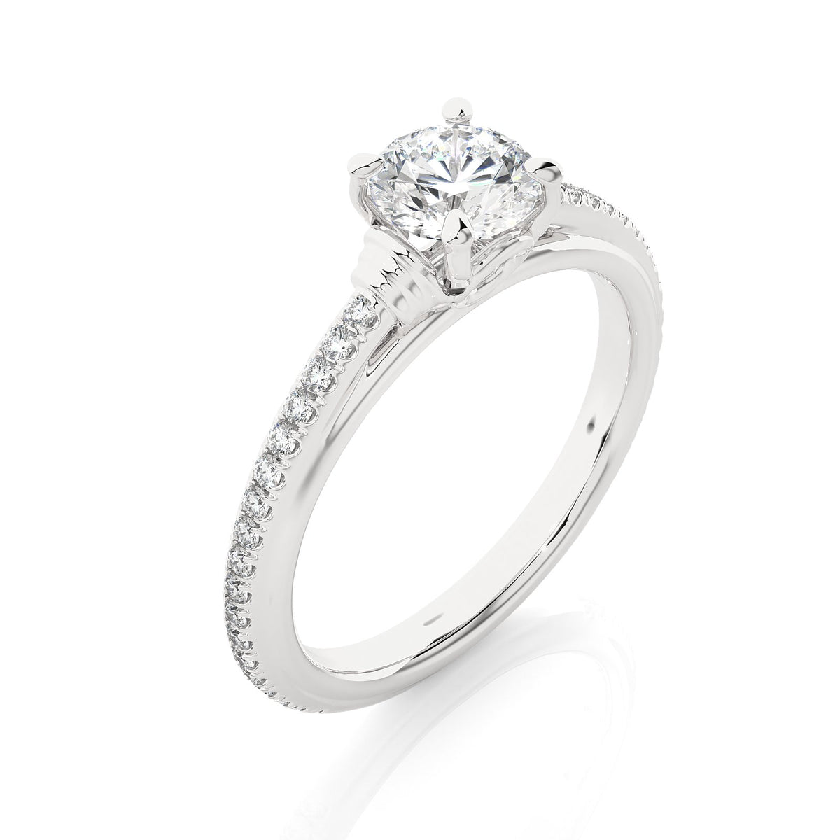 Solitaire Ring RC_RD_243 - WG