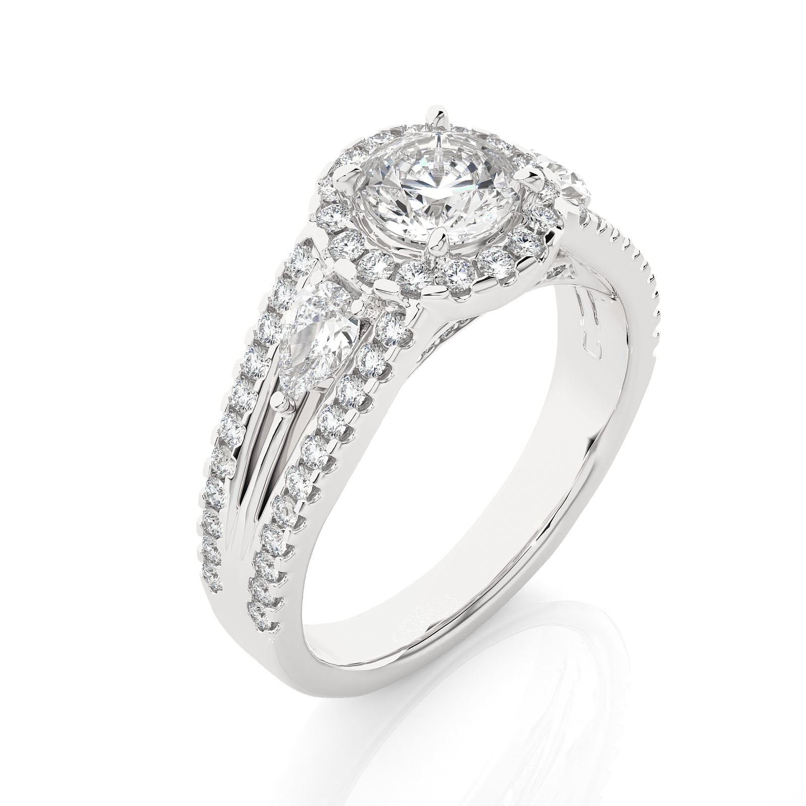 Solitaire Ring R3_RD_152 - WG