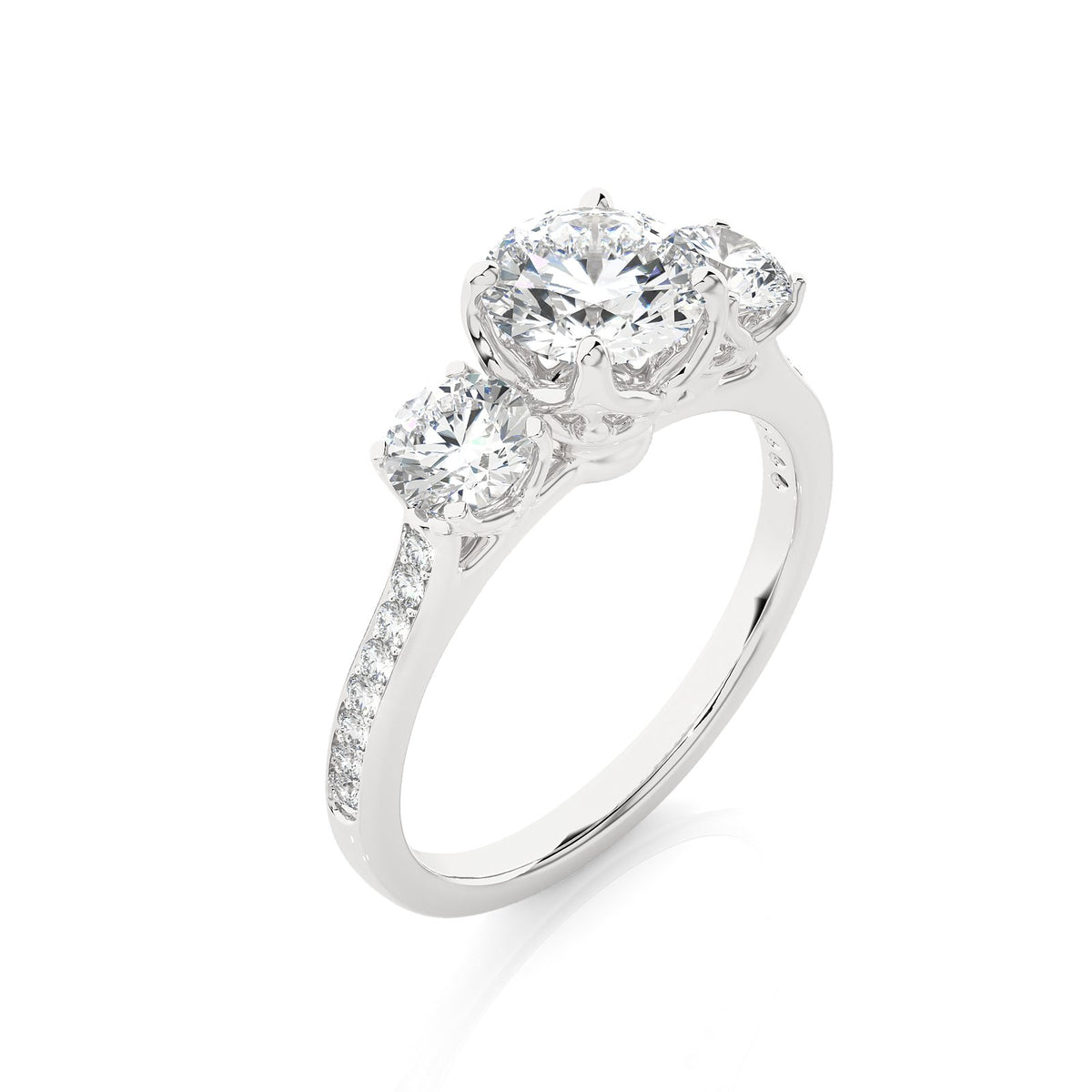 Solitaire Ring R3_RD_115 - WG