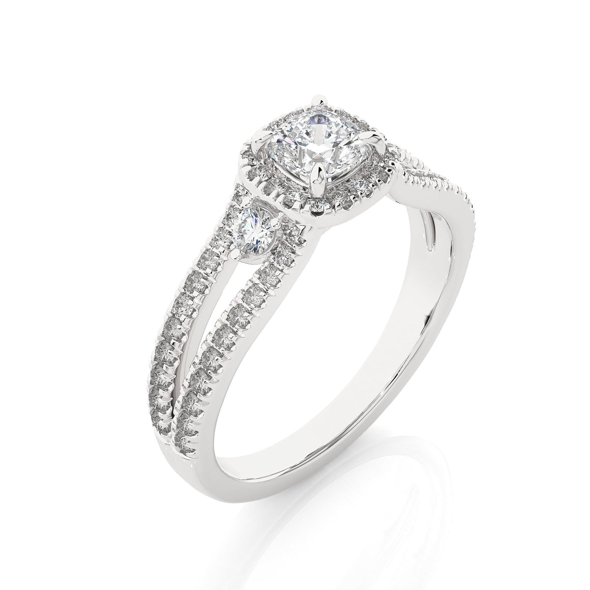 Solitaire Ring R3_RD_174 - WG