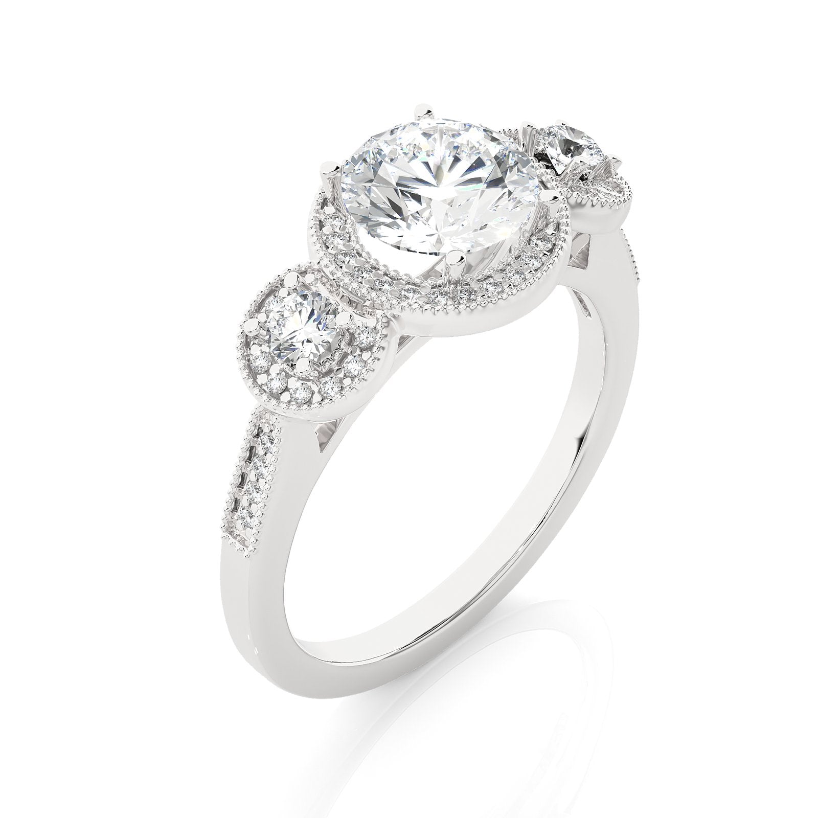Solitaire Ring R3_RD_108 - WG
