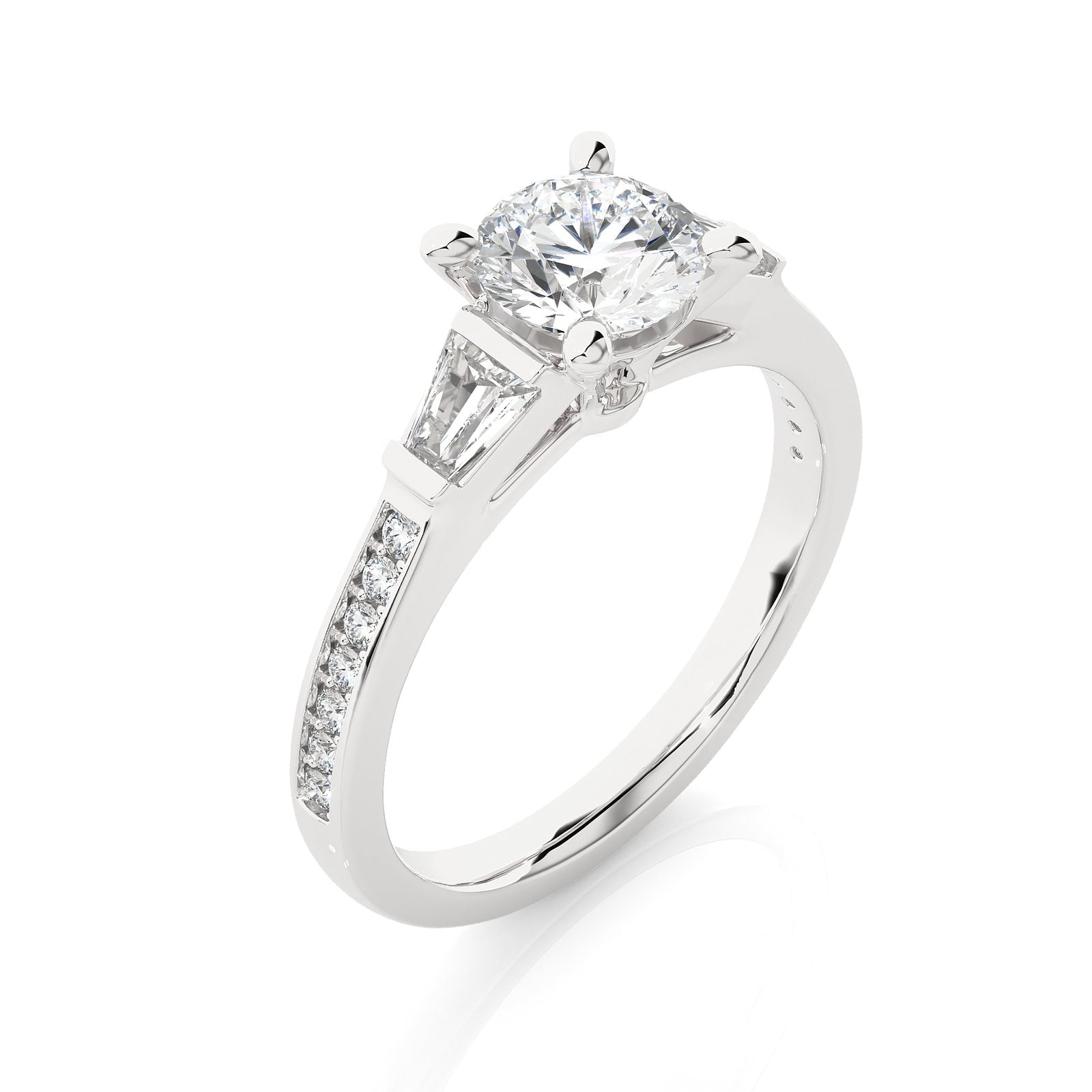 Solitaire Ring R3_RD_125 - WG