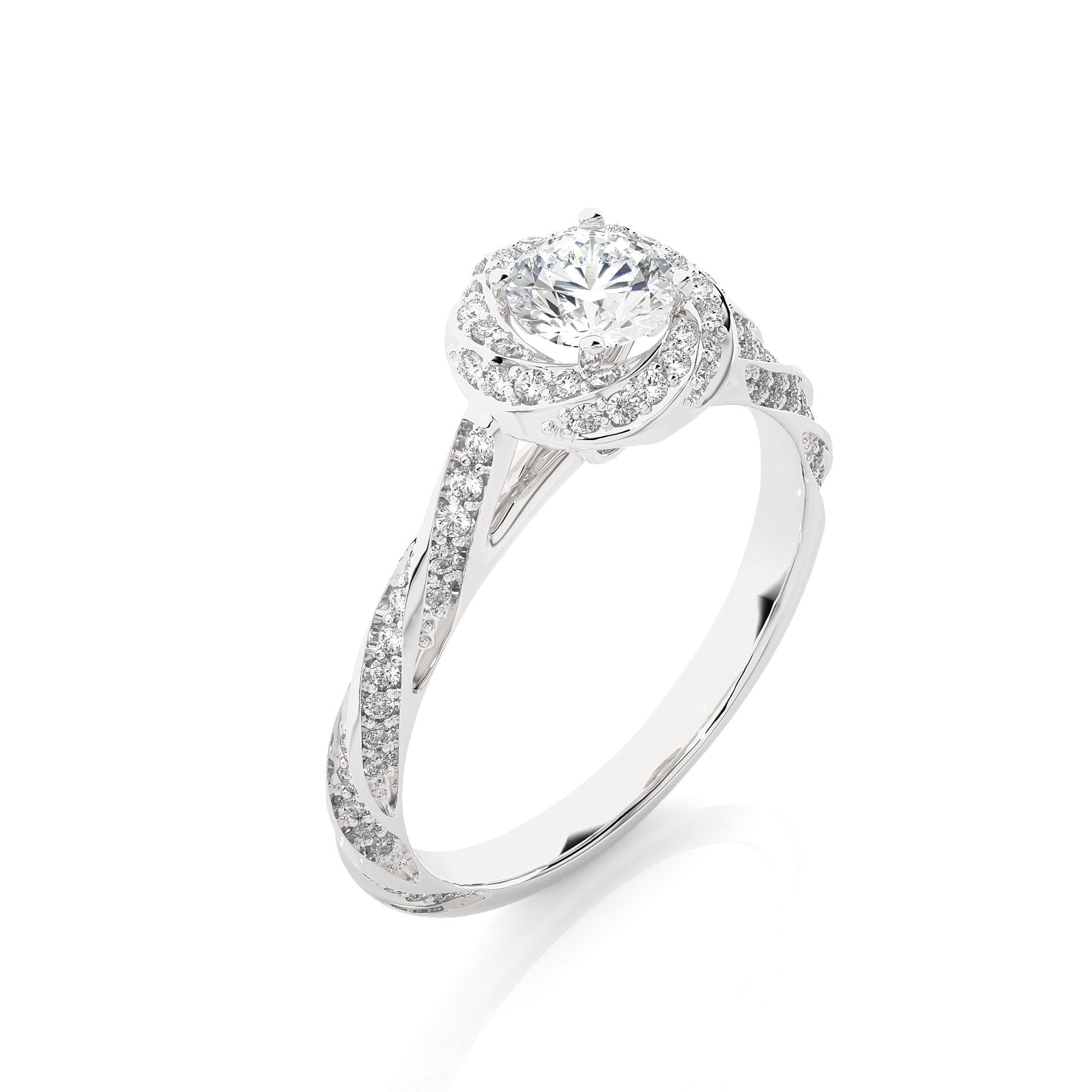 Solitaire Ring RH_RD_277 - WG
