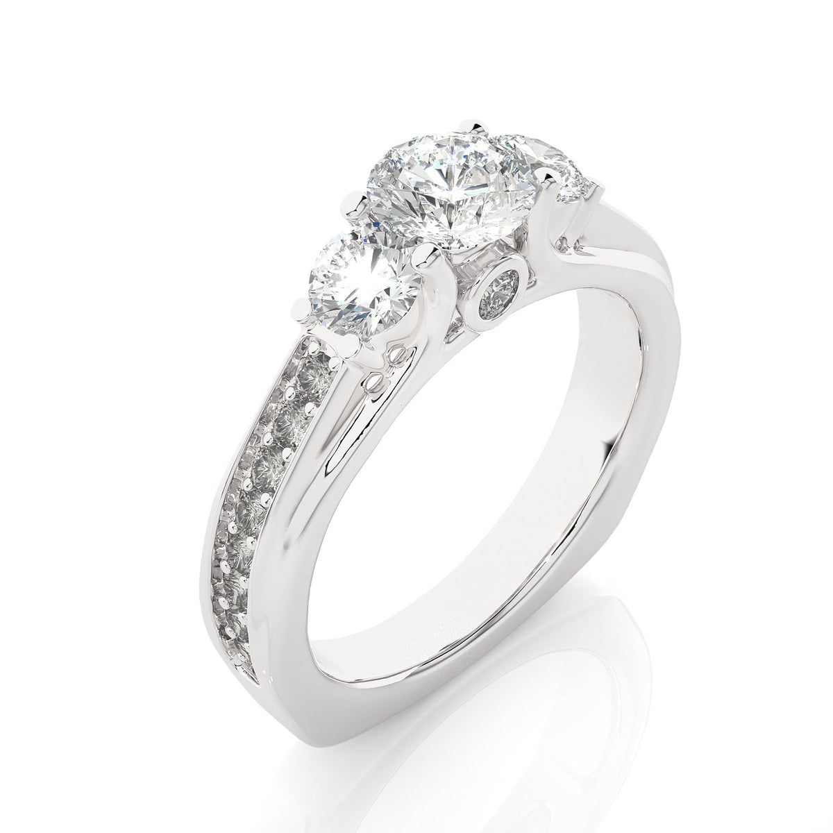 Solitaire Ring R3_RD_144 - WG