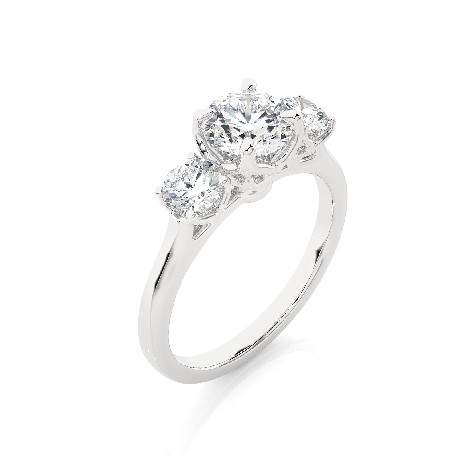 Solitaire Ring R3_RD_112 - WG