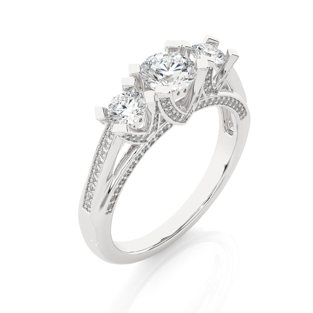 Solitaire Ring R3_RD_171 - WG