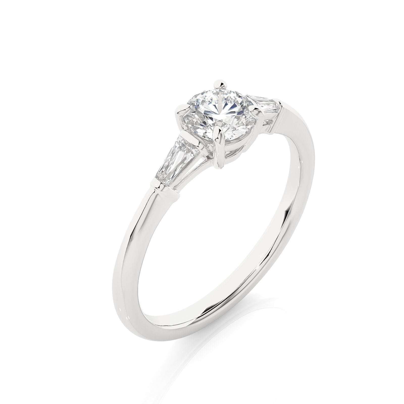 Solitaire Ring R3_RD_117 - WG