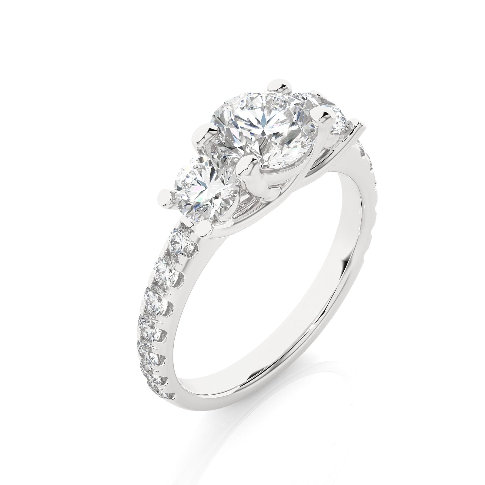 Solitaire Ring R3_RD_121 - WG