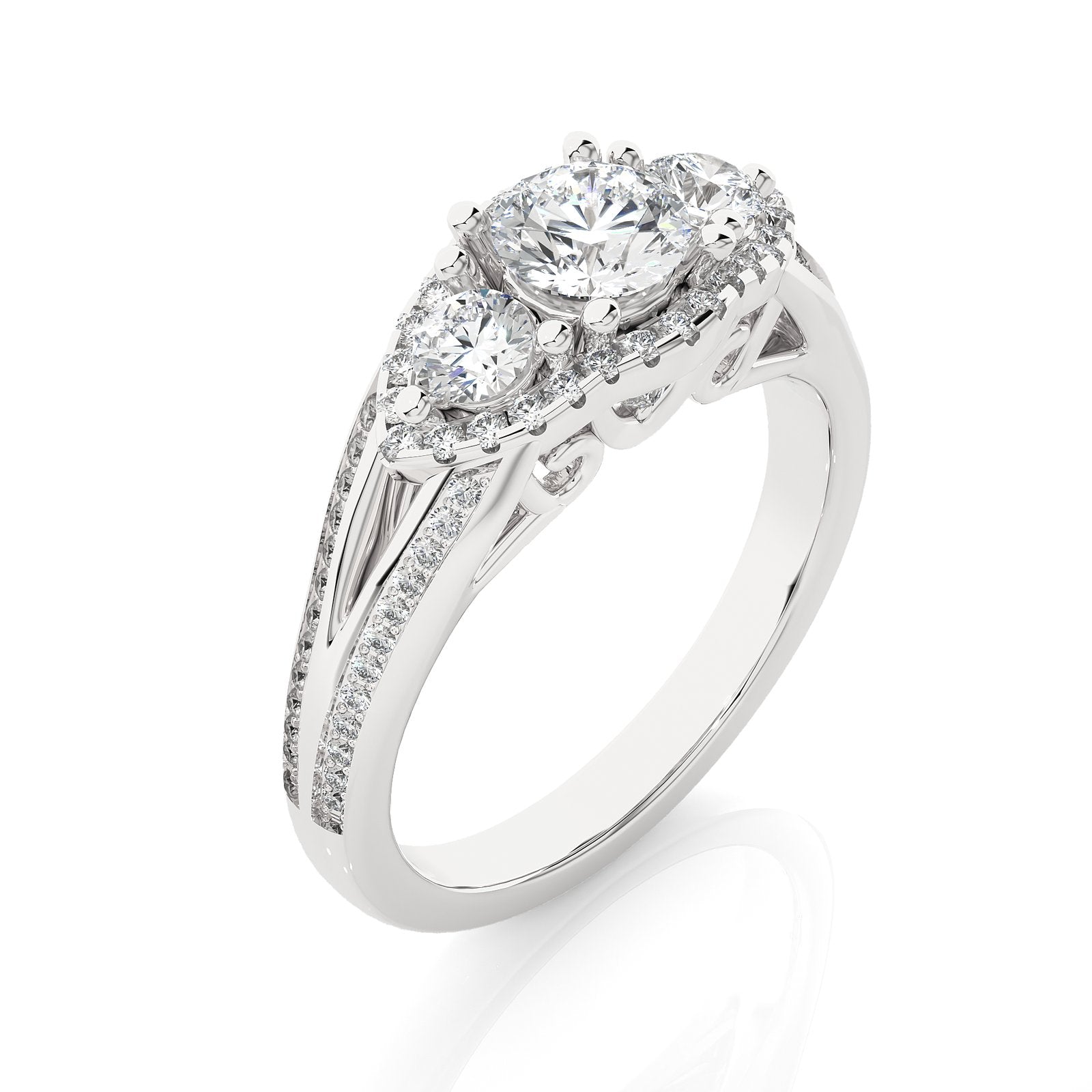 Solitaire Ring R3_RD_173 - WG