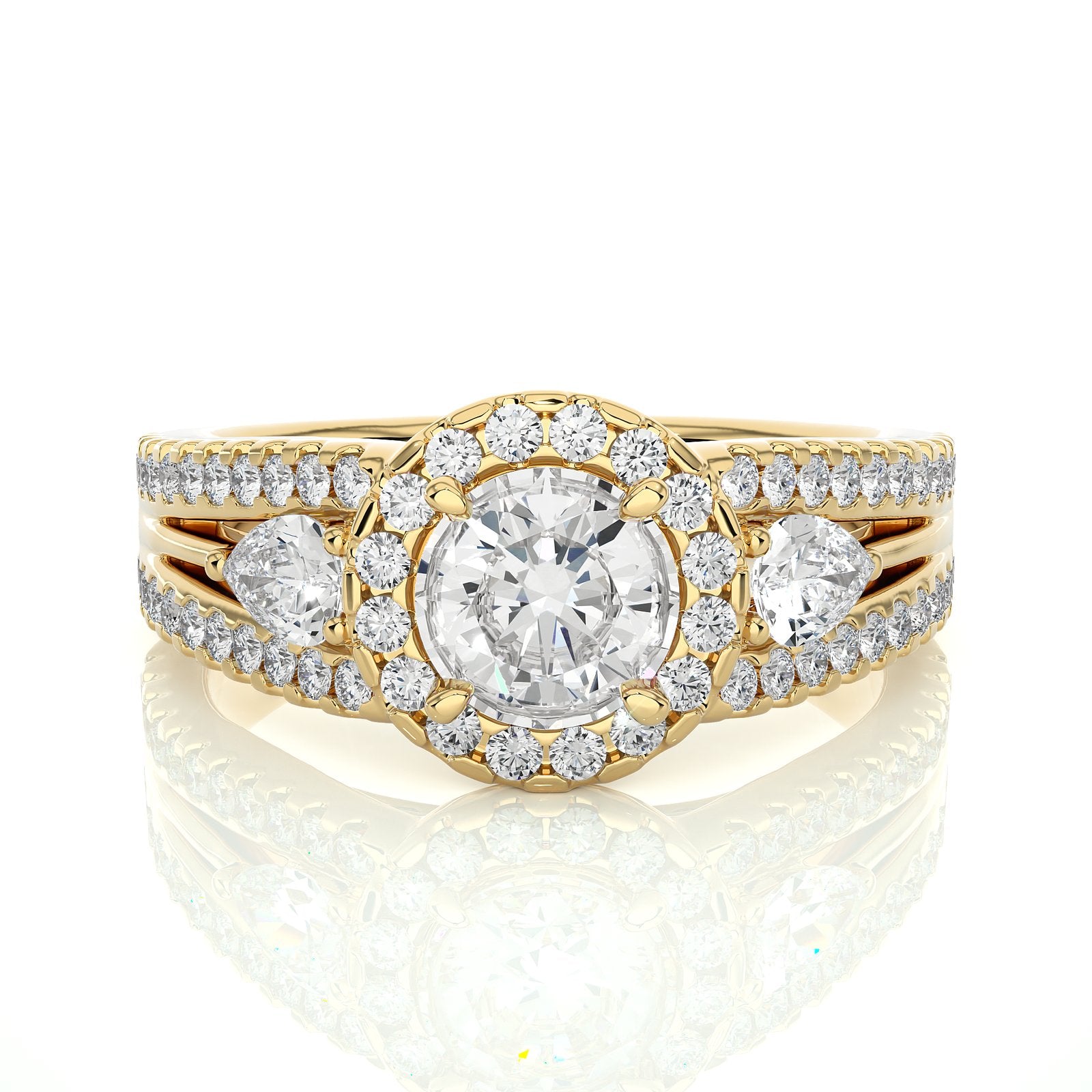 Solitaire Ring R3_RD_152 - YG