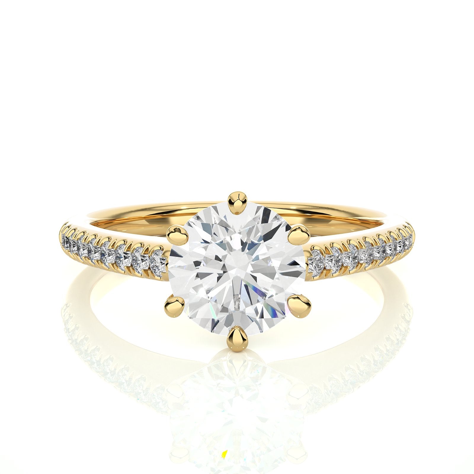 Solitaire Ring RC_RD_150 - YG