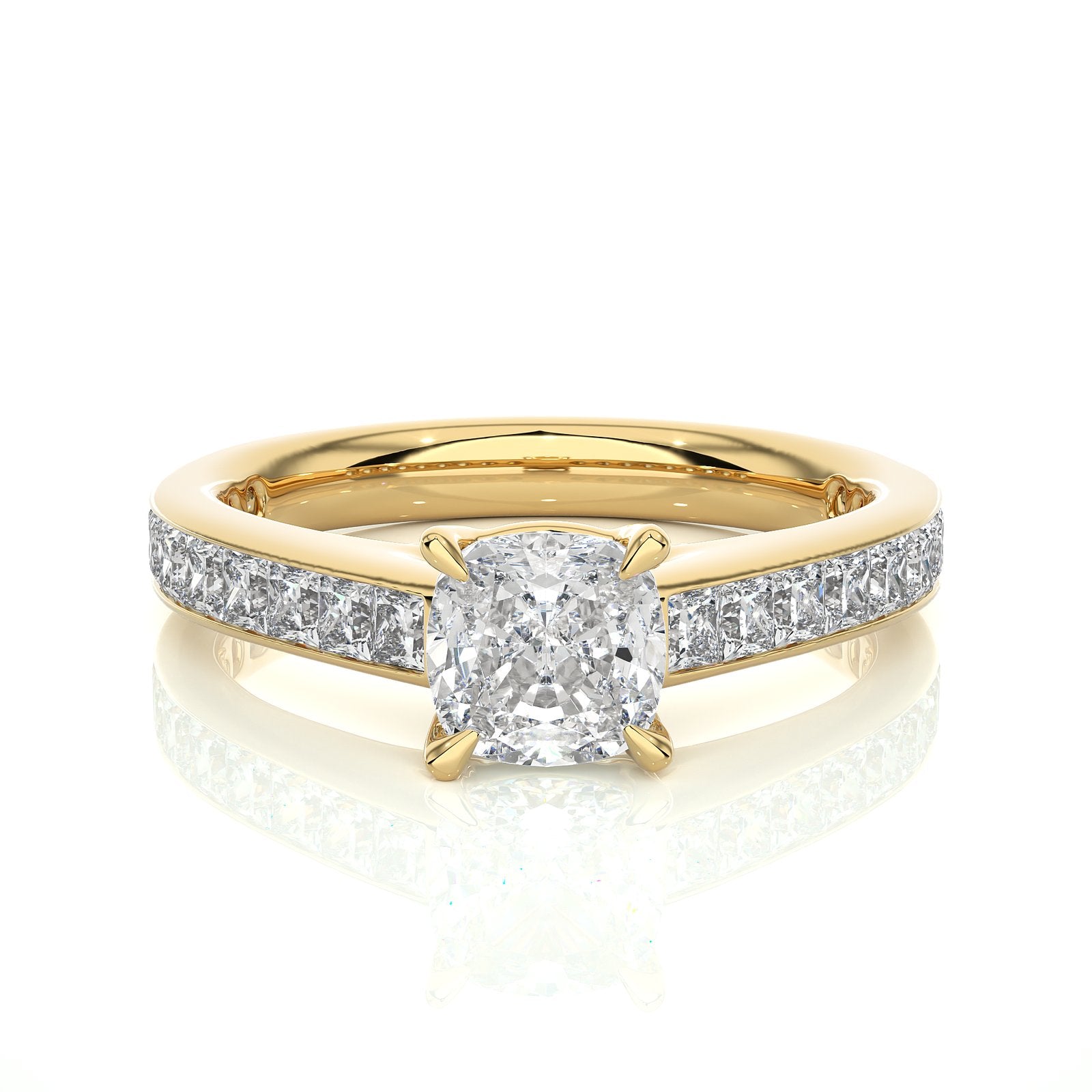 Solitaire Ring RC_CU_153 - YG
