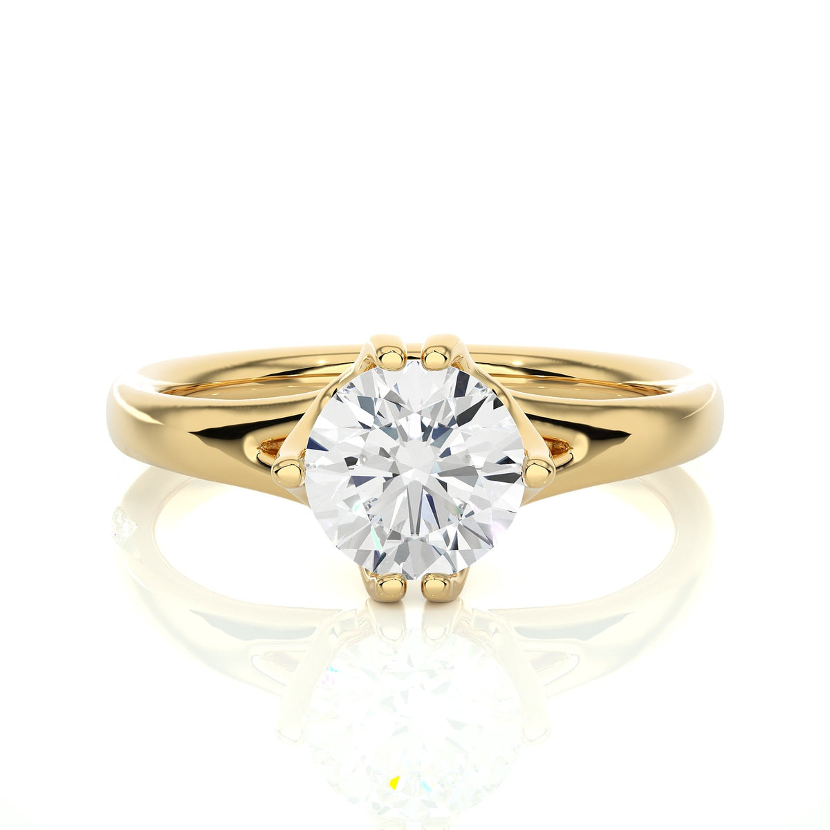 Solitaire Ring RS_RD_147 - YG