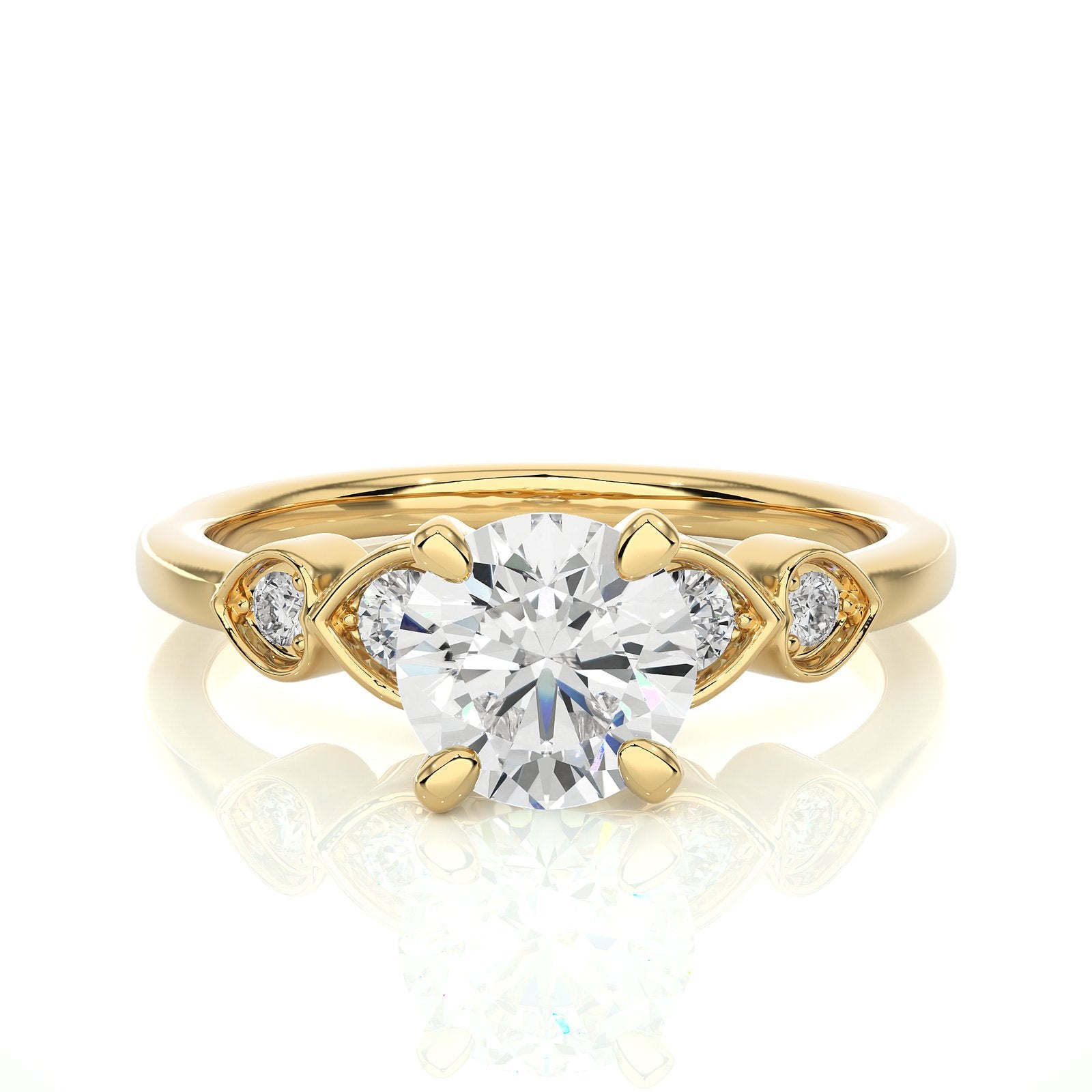 Solitaire Ring RC_RD_154 - YG