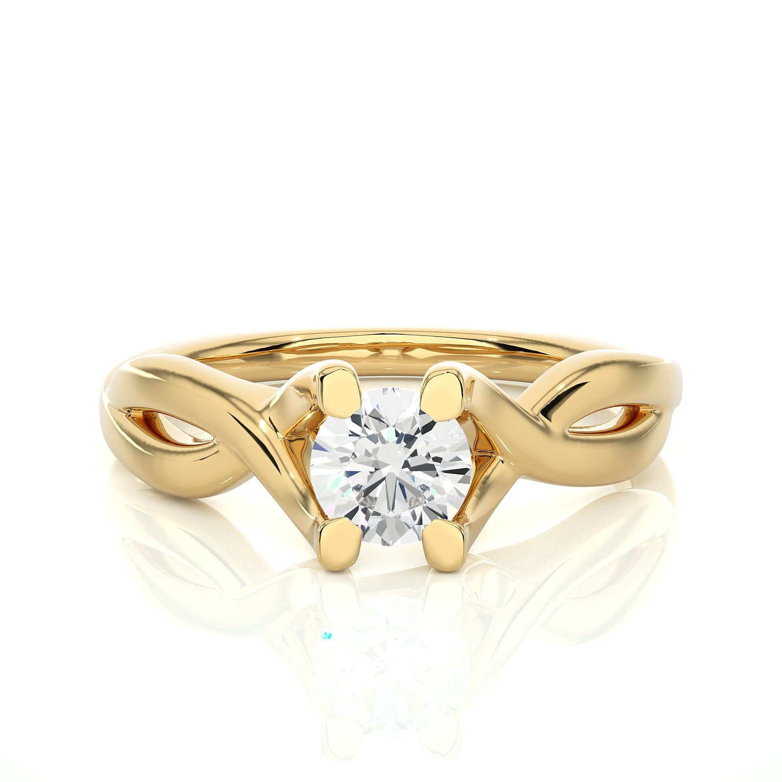 Solitaire Ring RS_RD_160 - YG