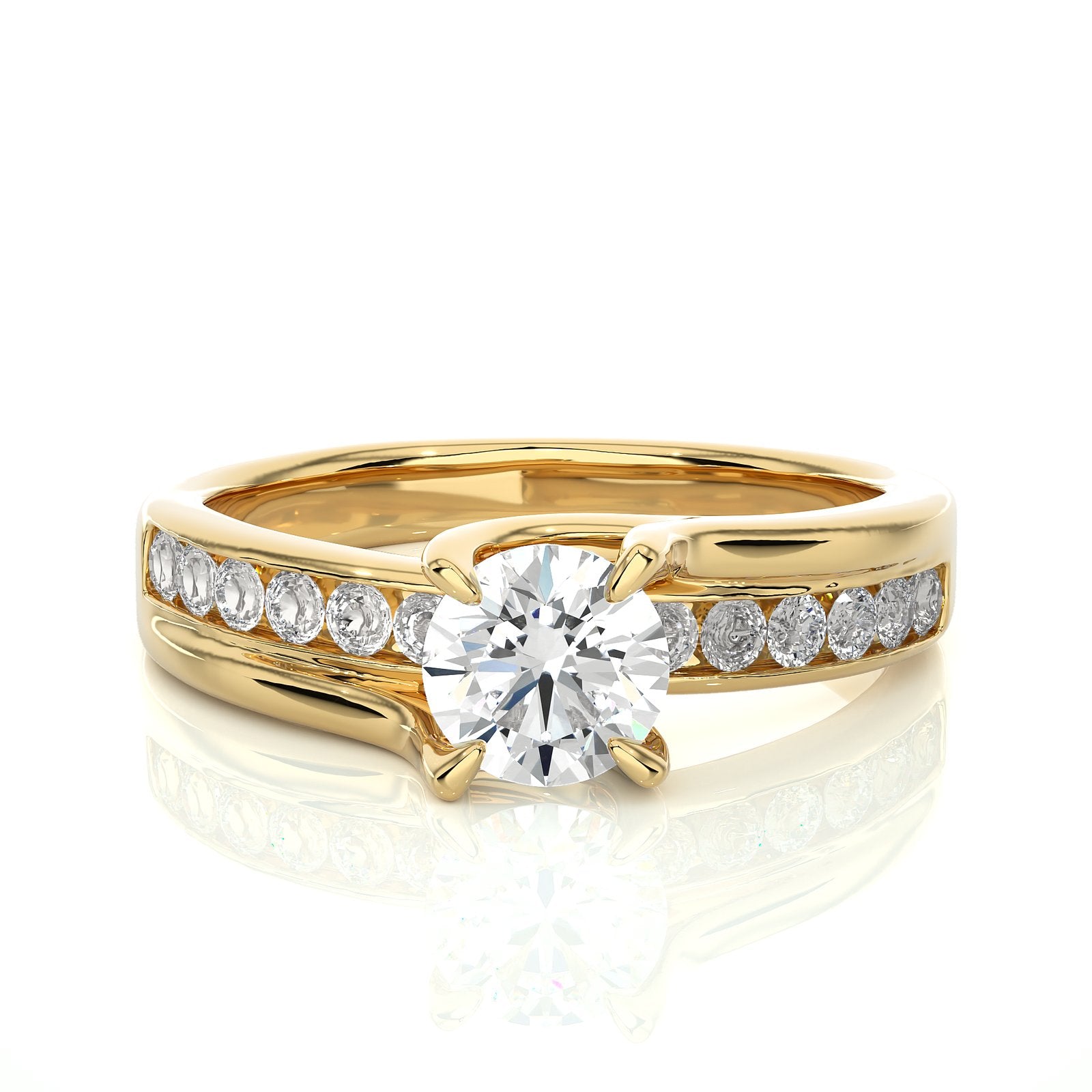 Solitaire Ring RC_RD_216 - YG