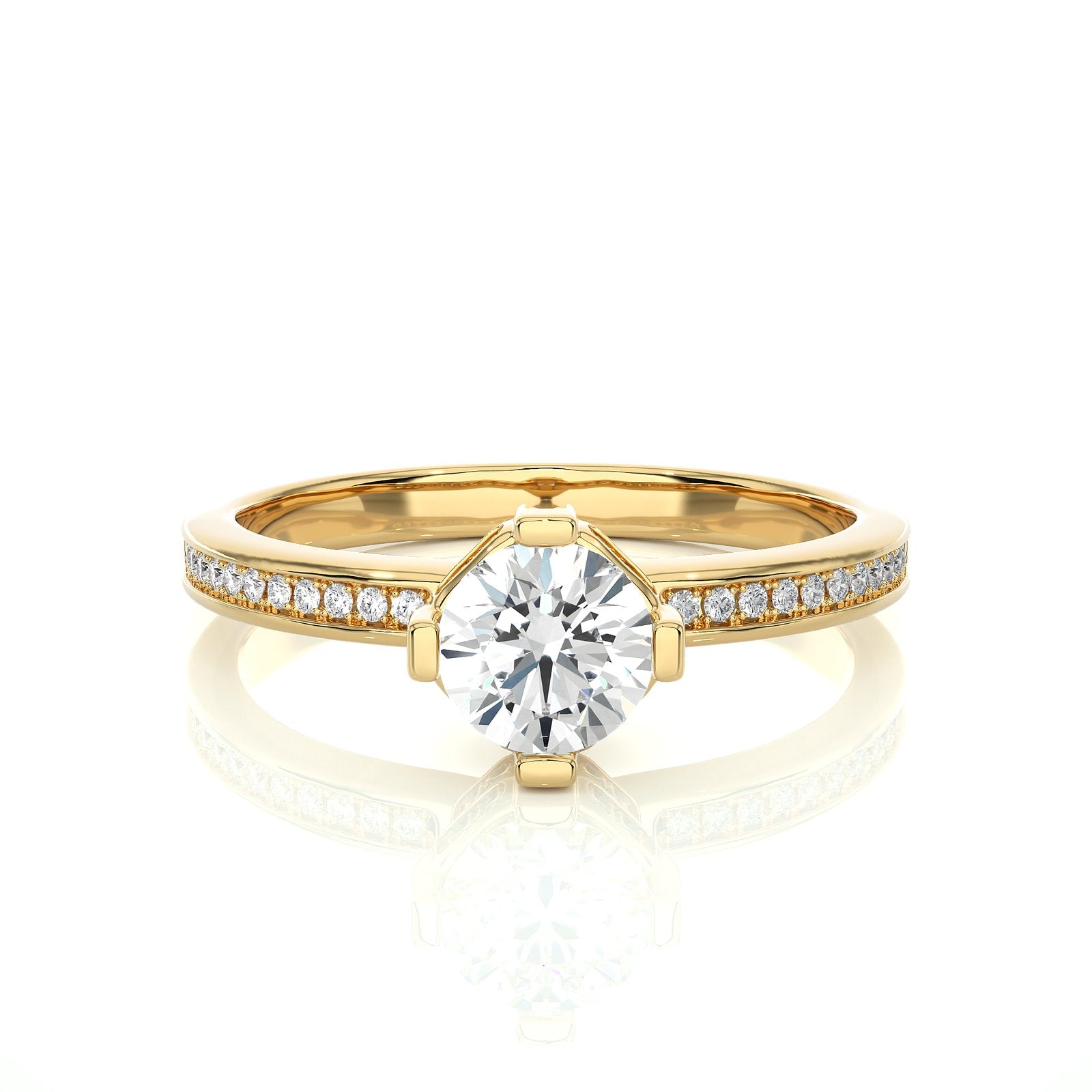 Solitaire Ring RC_RD_232 - YG