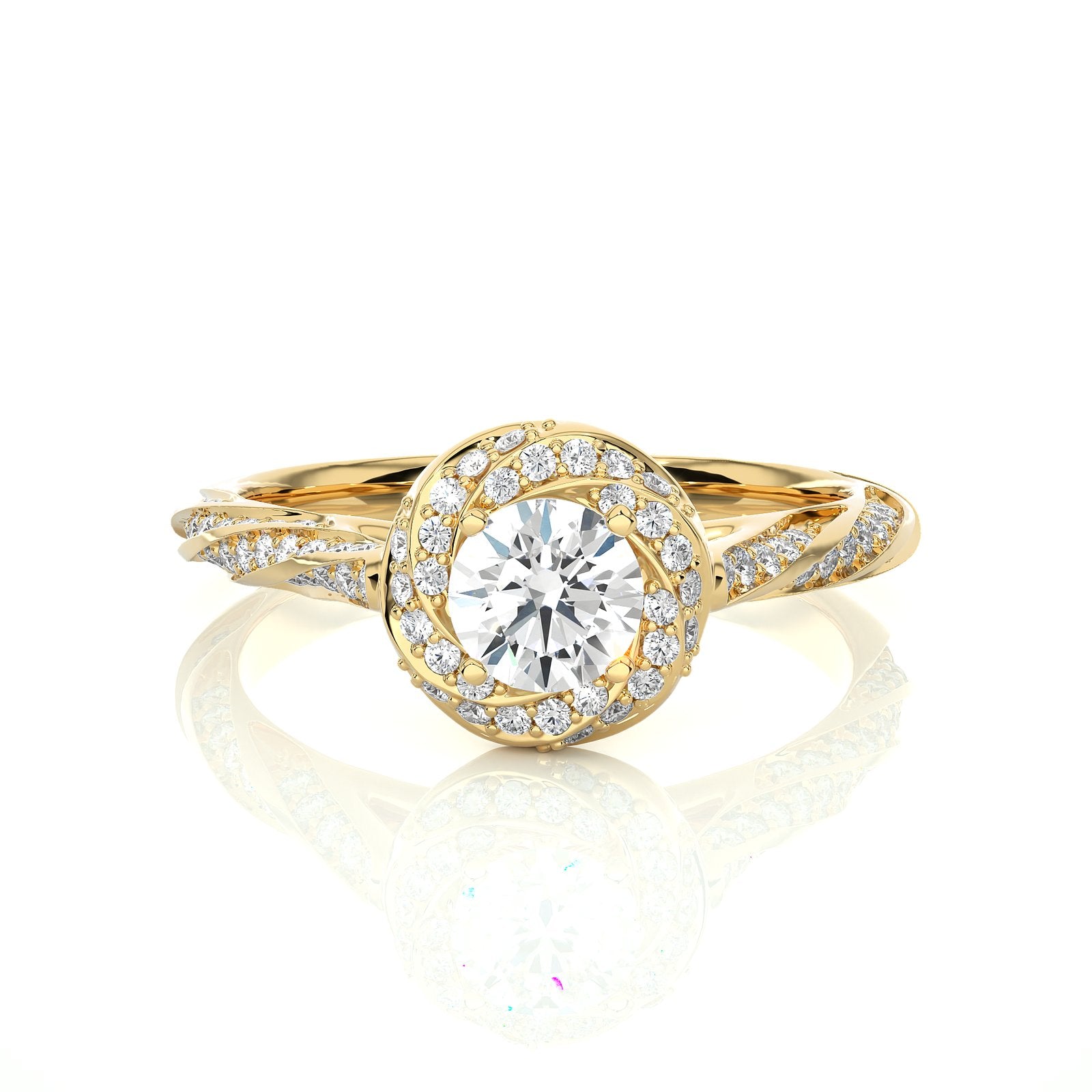 Solitaire Ring RH_RD_277 - YG