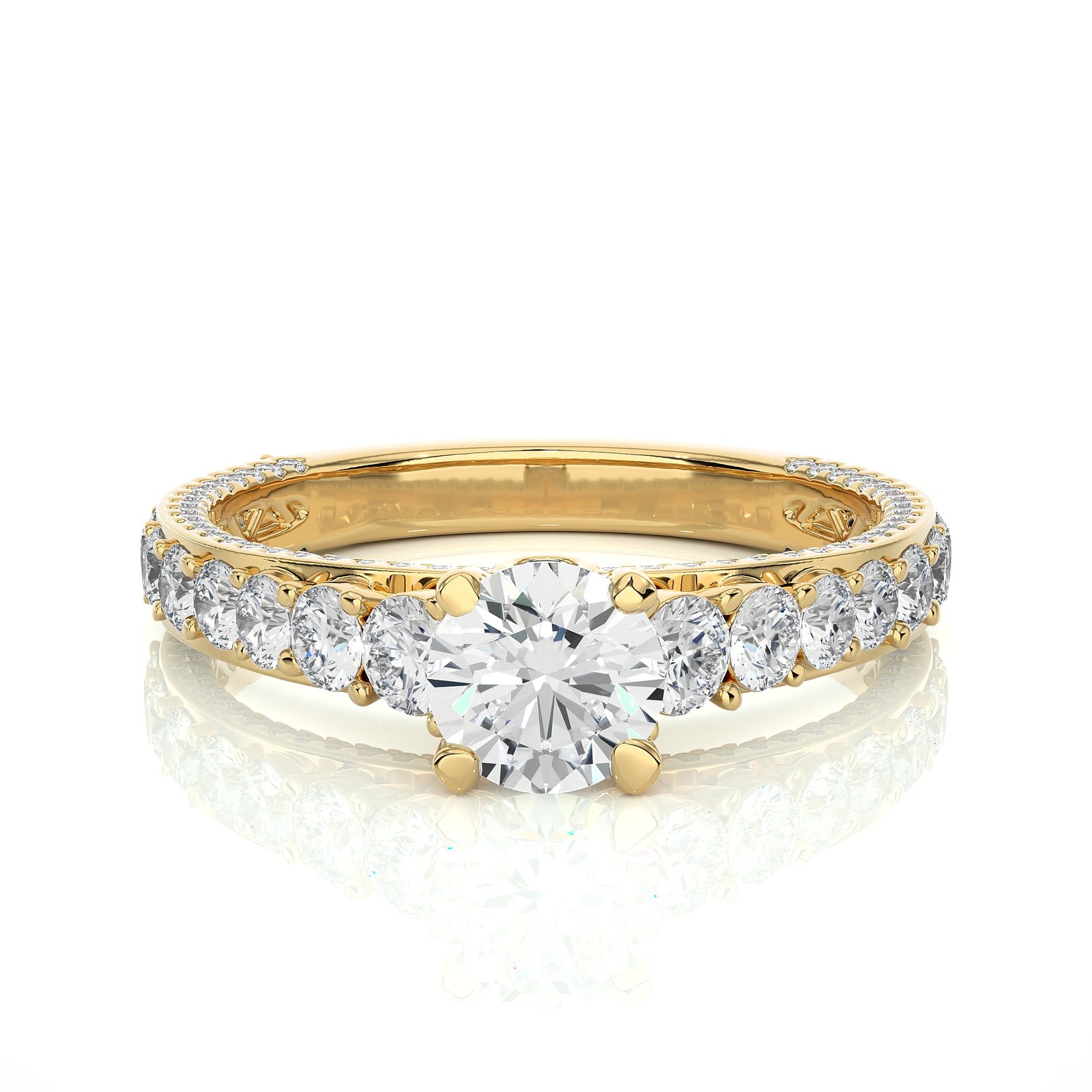 Solitaire Ring RV_RD_129 - YG