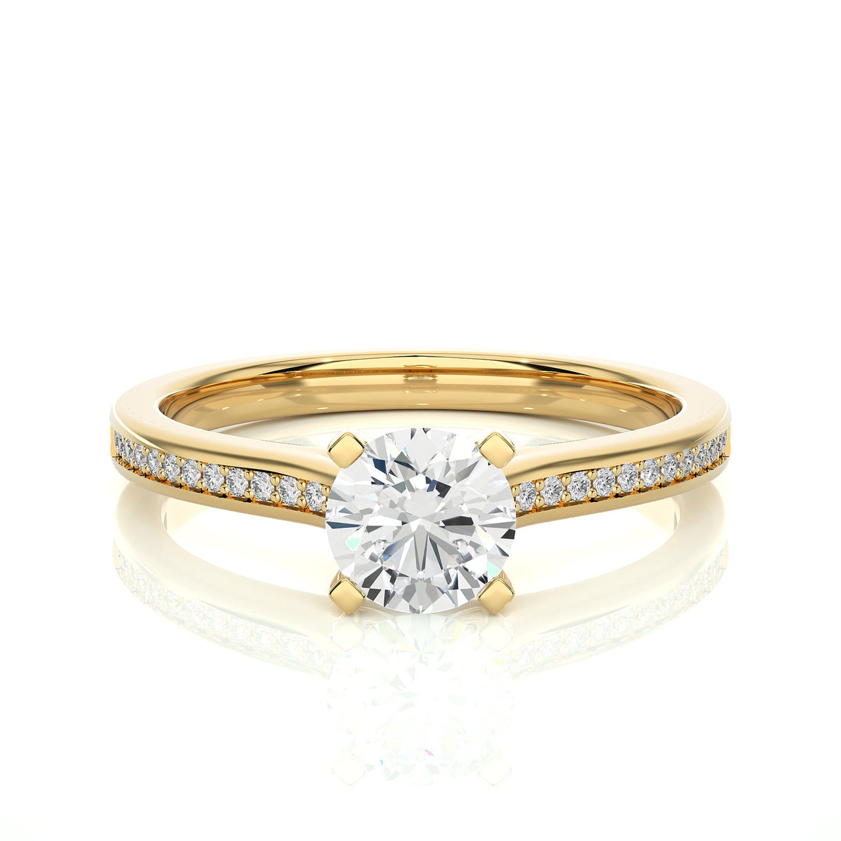 Solitaire Ring RC_AS_229 - YG