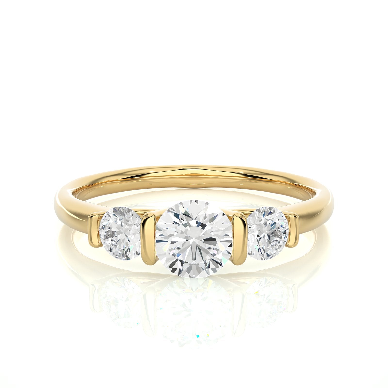 Solitaire Ring R3_RD_164 - YG