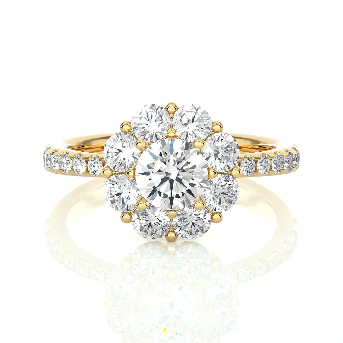 Solitaire Ring RH_RD_228 - YG