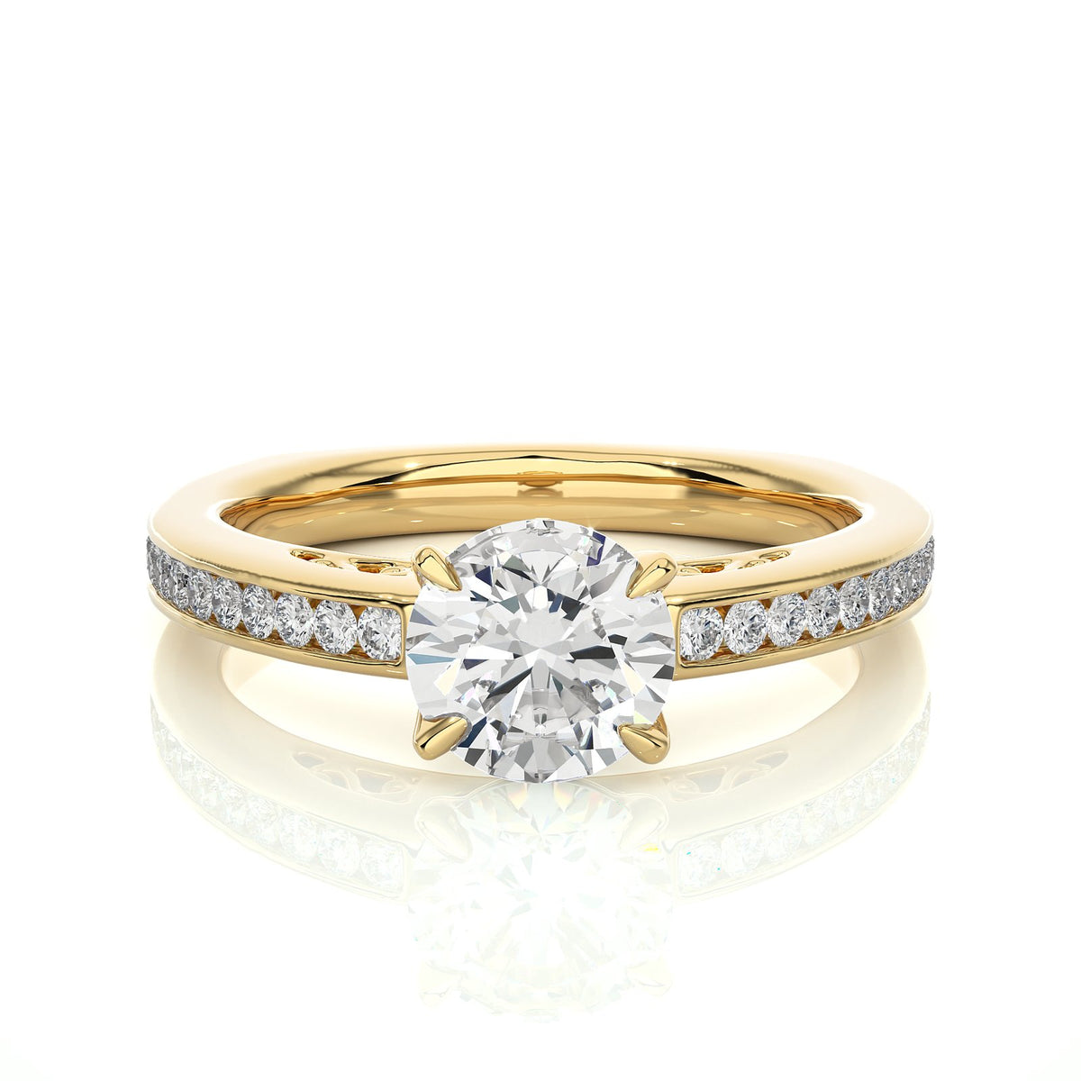Solitaire Ring RC_CU_171 - YG