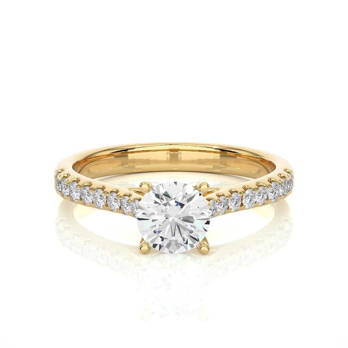 Solitaire Ring RC_RD_206 - YG