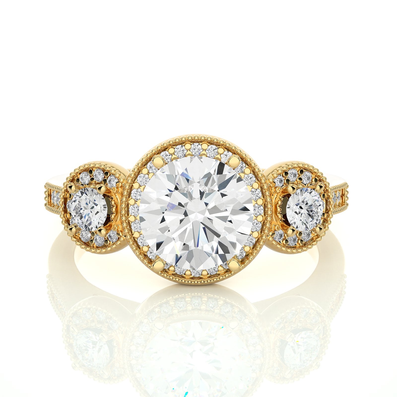 Solitaire Ring R3_RD_108 - YG