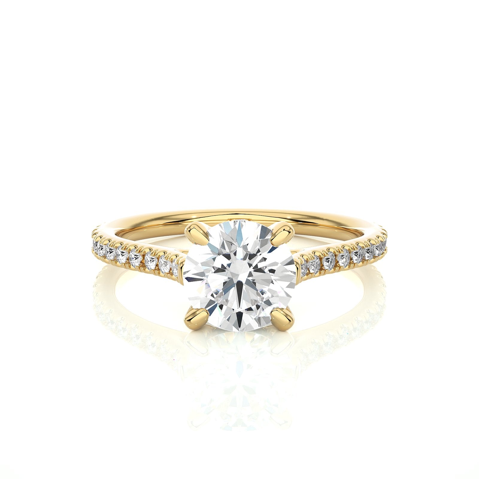 Solitaire Ring RC_RD_114 - YG