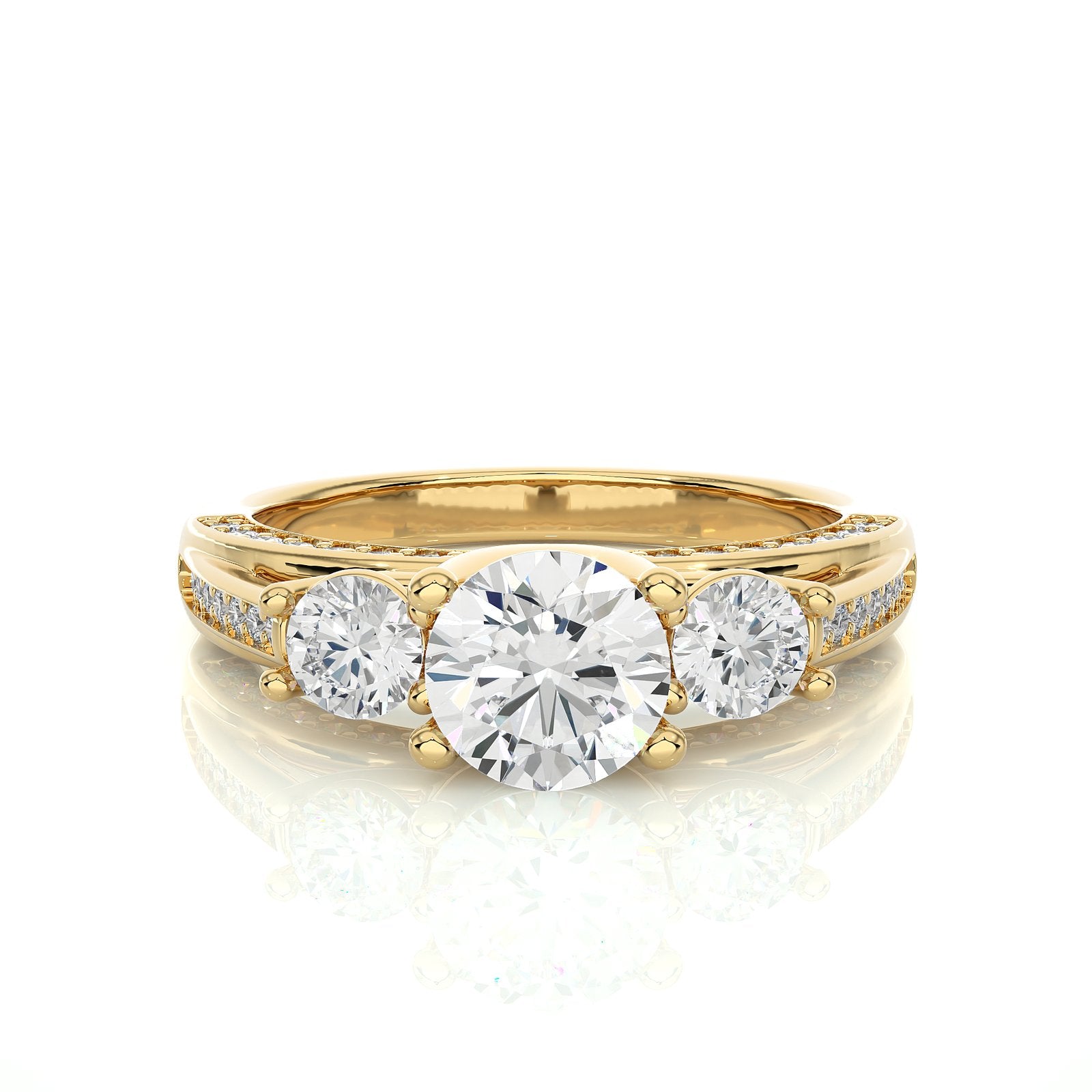 Solitaire Ring R3_RD_139 - YG