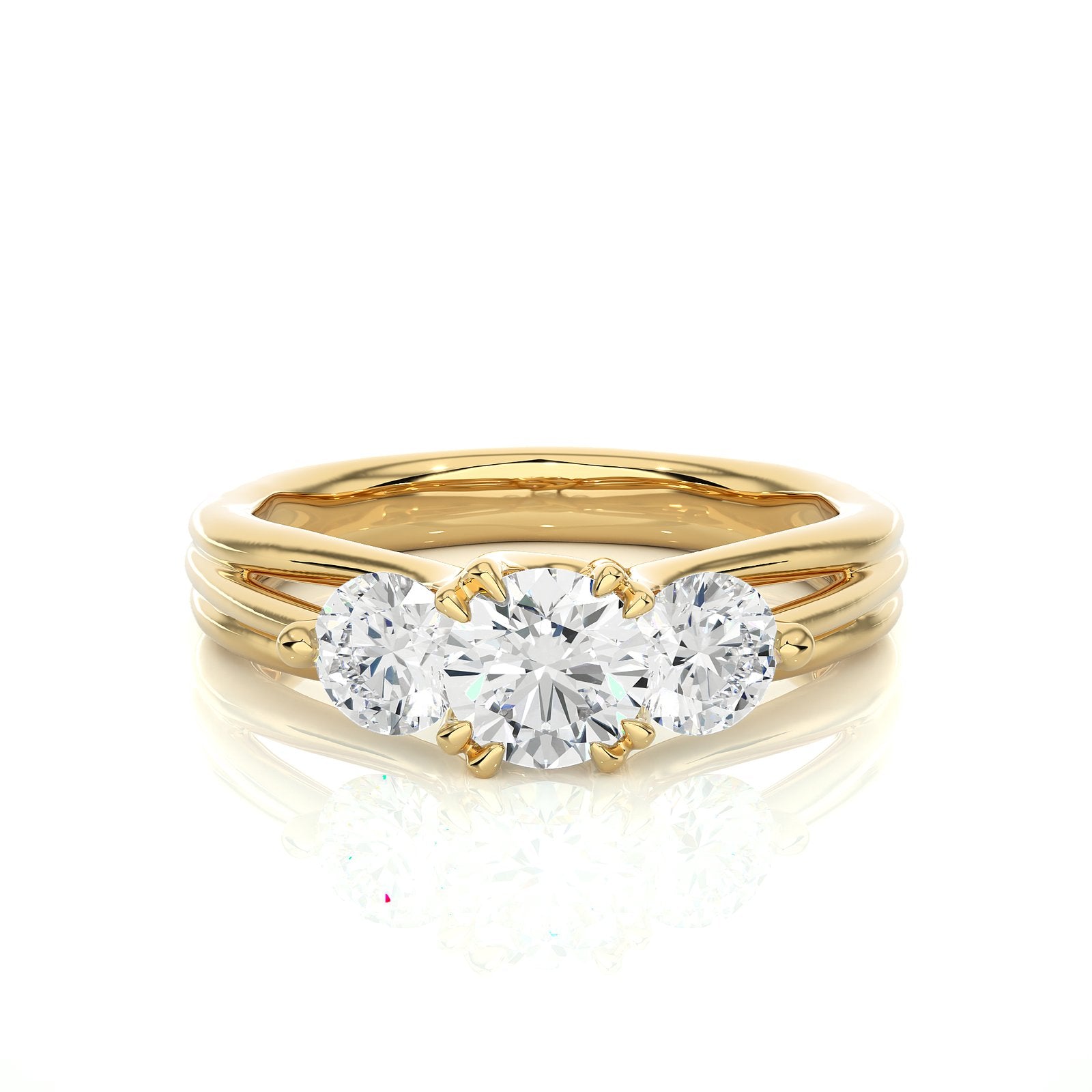 Solitaire Ring R3_RD_147 - YG