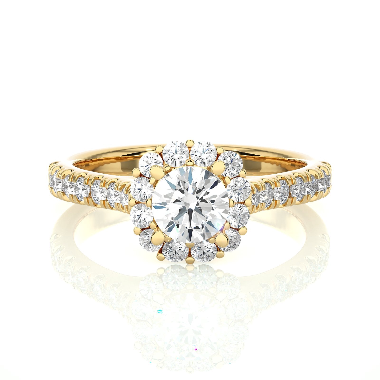 Solitaire Ring RH_RD_143 - YG