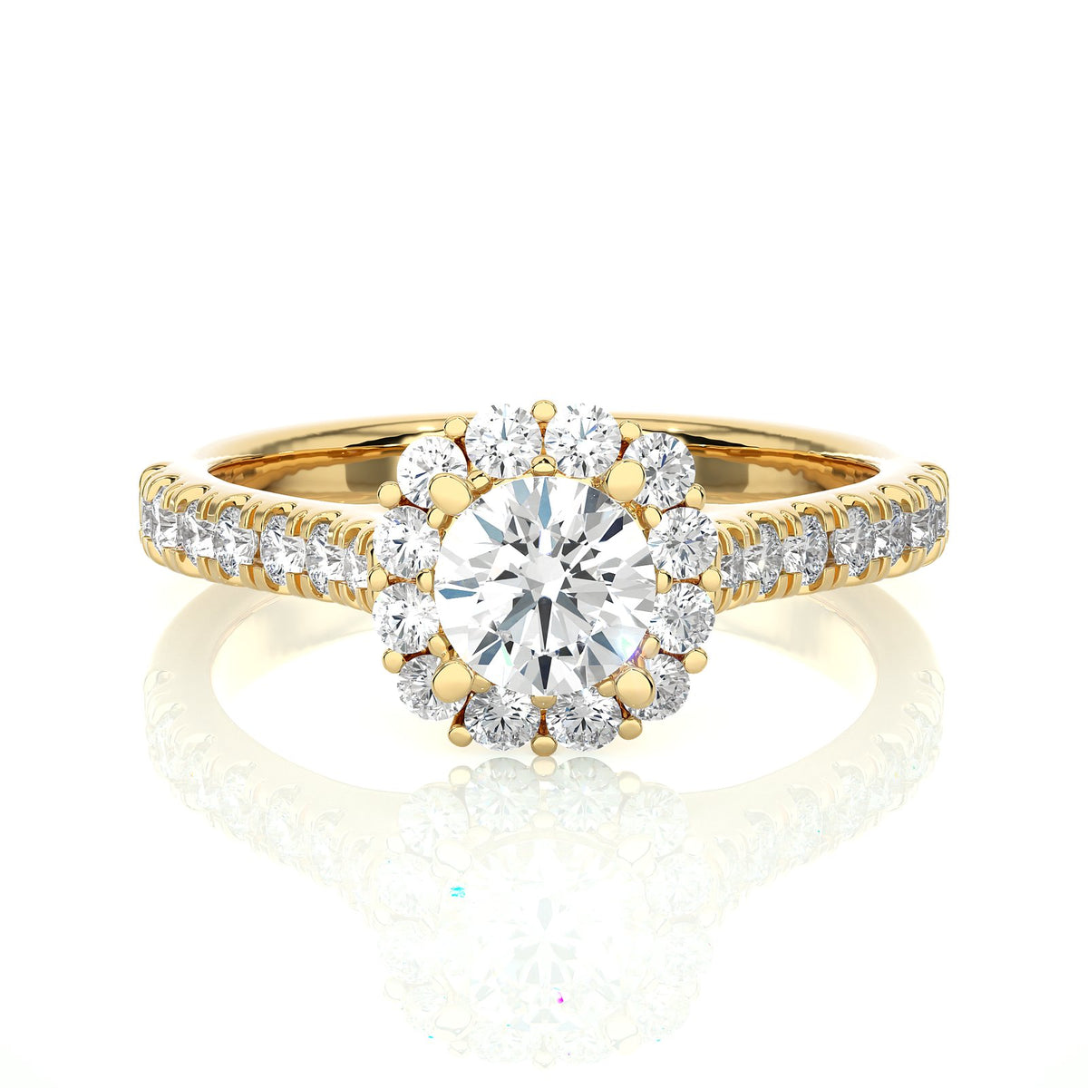 Solitaire Ring RH_RD_143 - YG