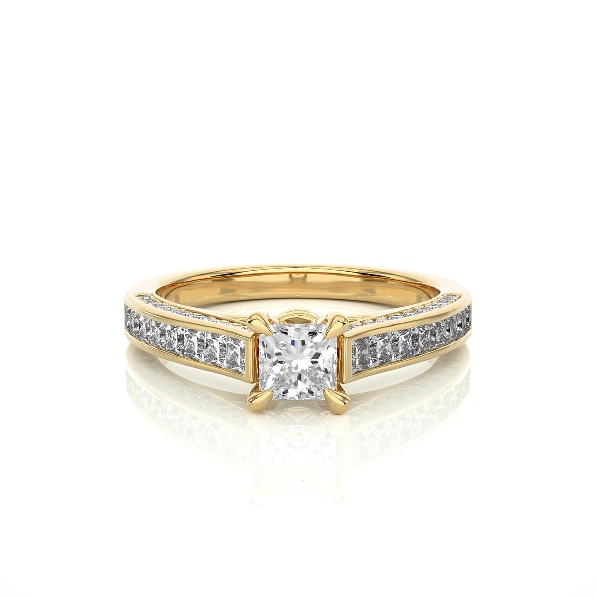 Solitaire Ring RC_PR_271 - YG