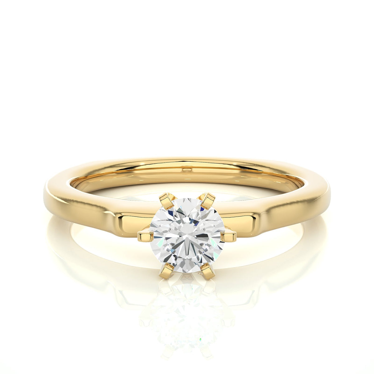 Solitaire Ring RS_RD_140 - YG