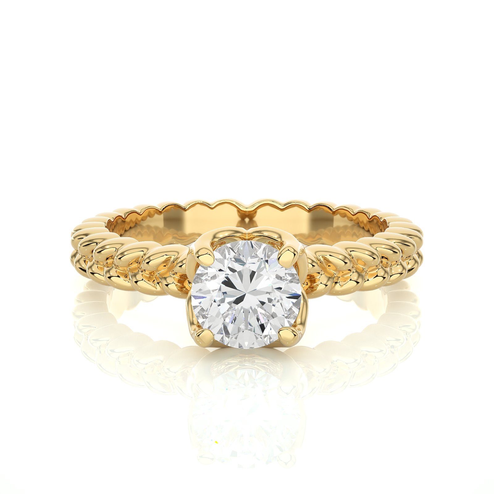 Solitaire Ring RS_RD_121 - YG