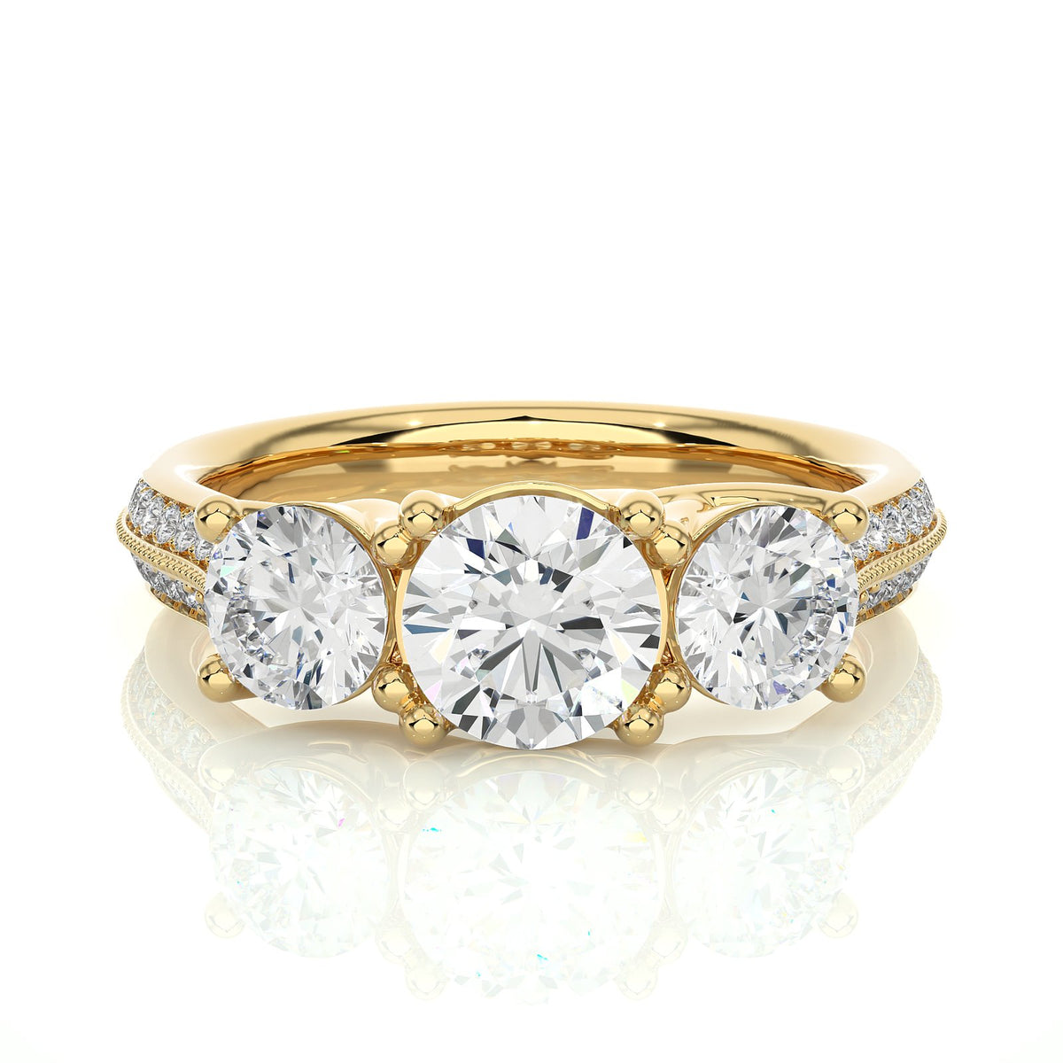Solitaire Ring R3_RD_137 - YG