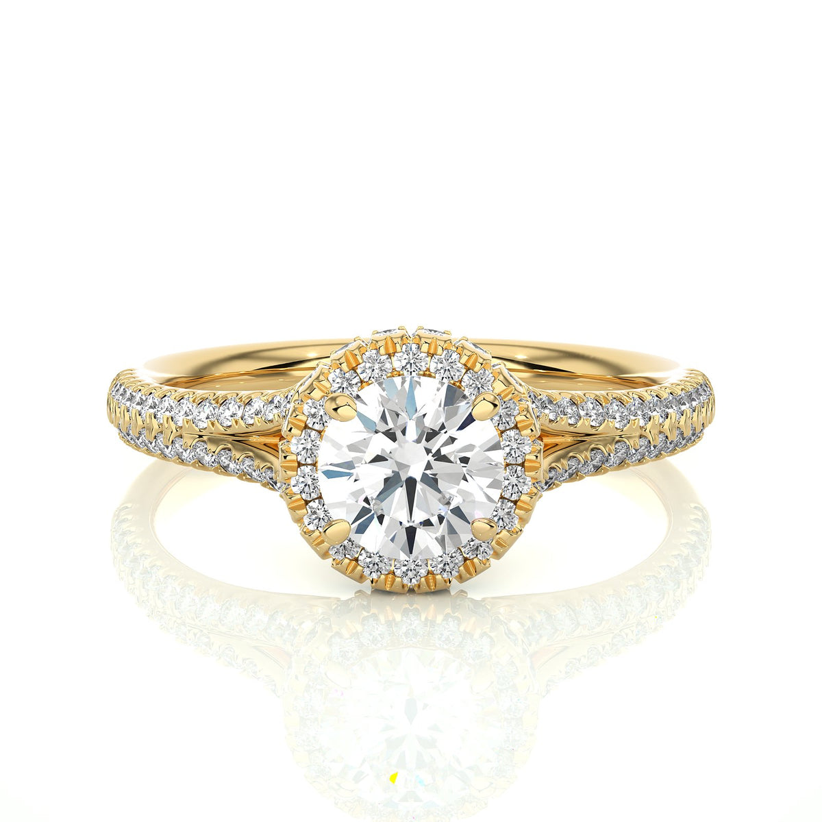 Solitaire Ring RH_RD_242 - YG