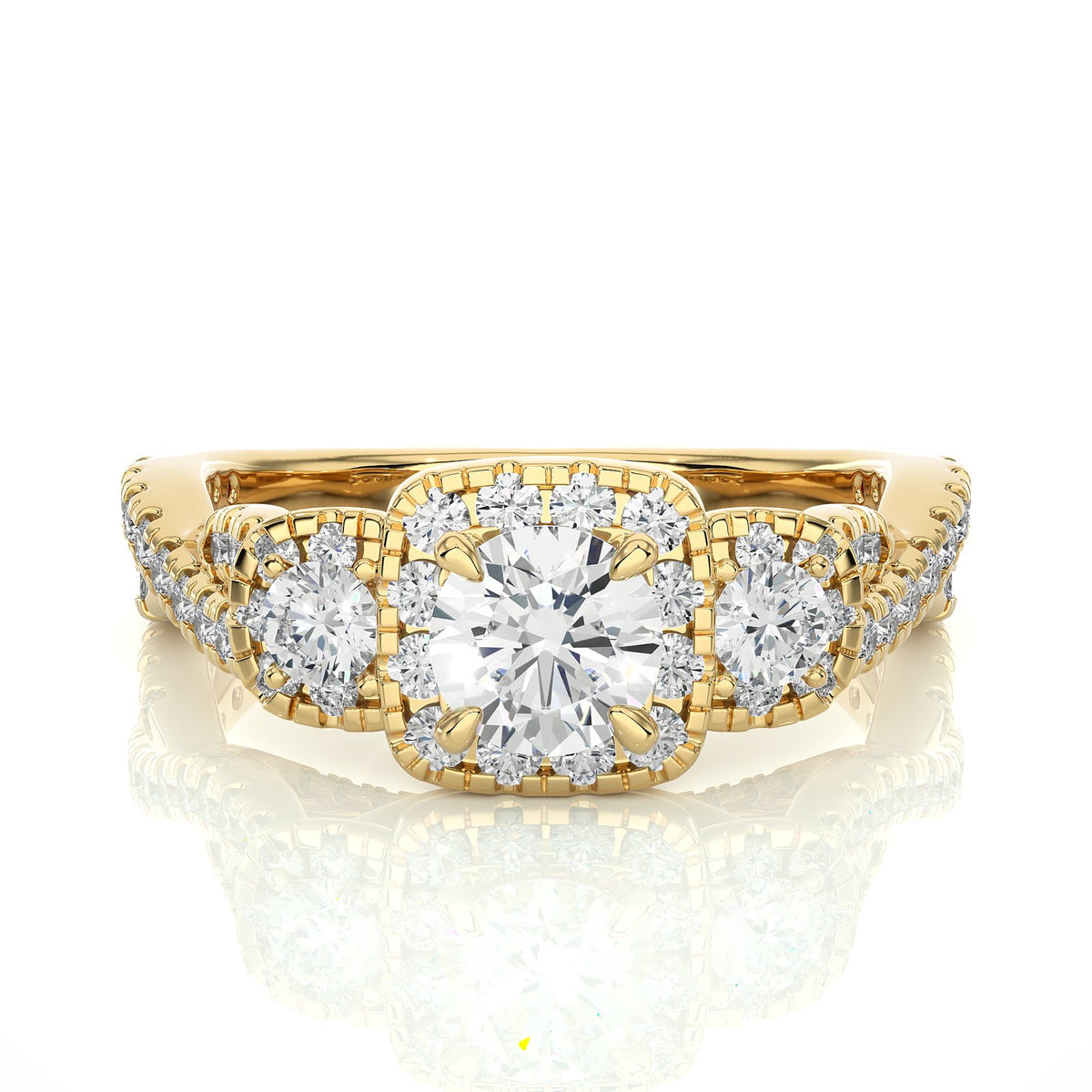 Solitaire Ring R3_RD_172 - YG