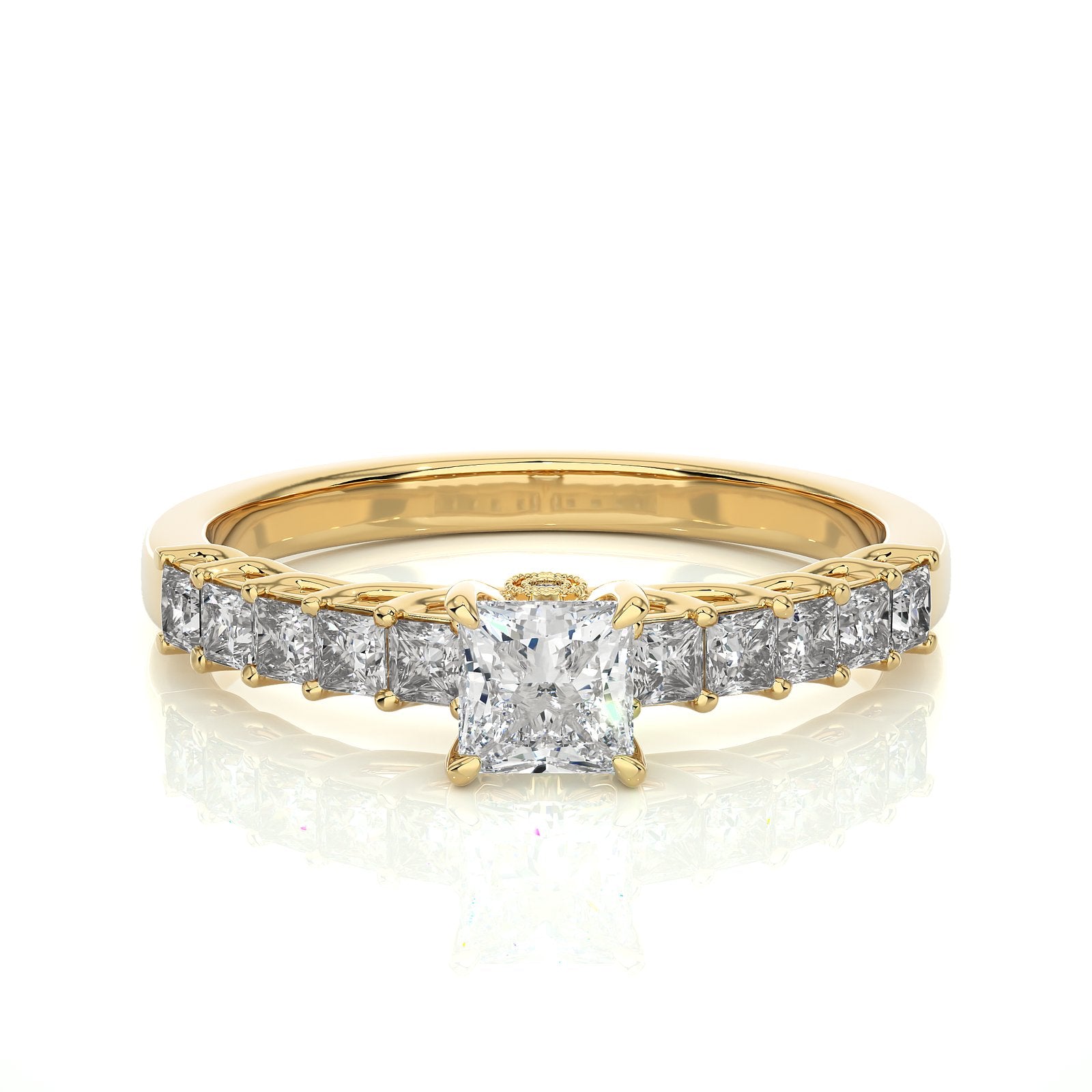 Solitaire Ring RC_PR_223 - YG
