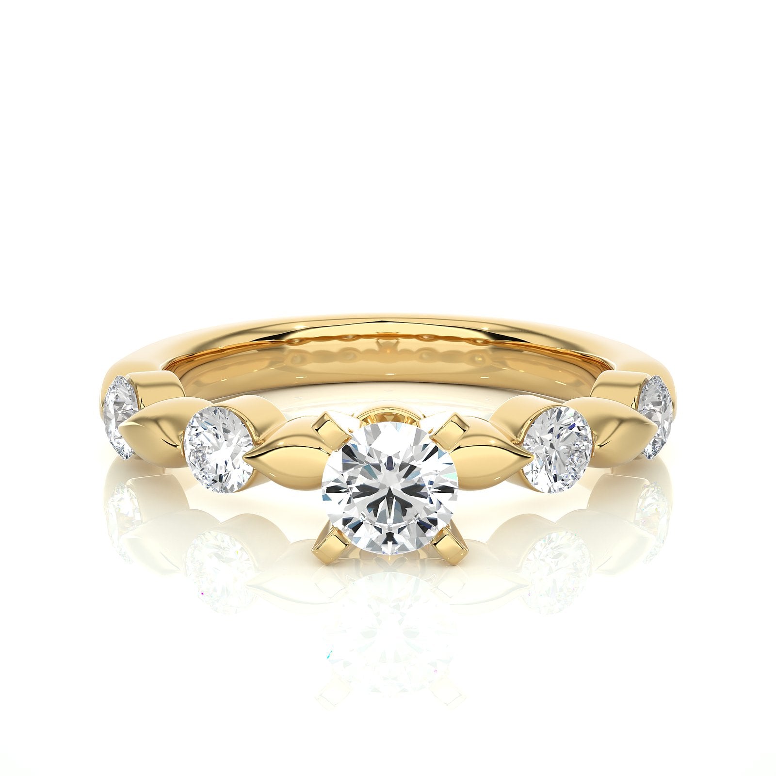 Solitaire Ring RC_RD_263 - YG